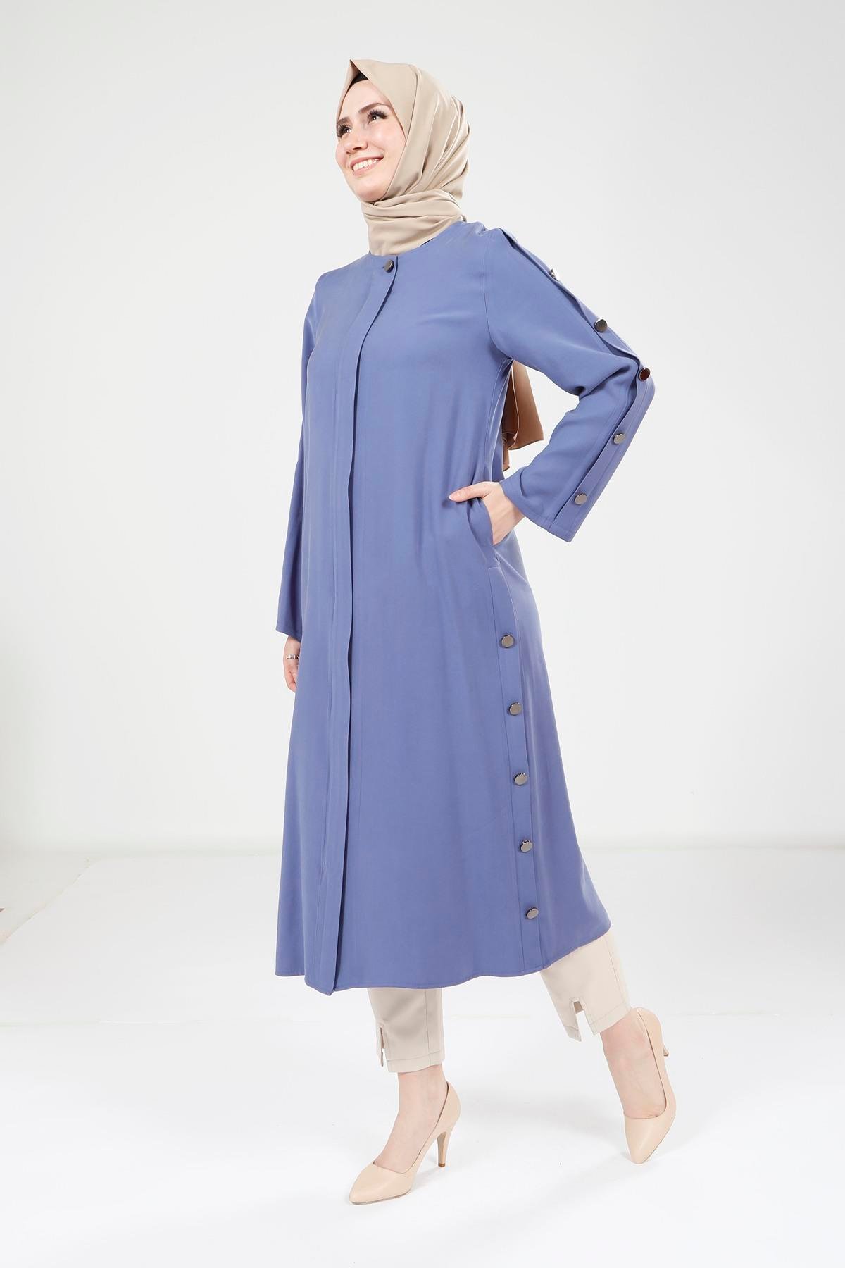 Beyza-9232 GİYÇIK DÜĞMELİ İNDİGO