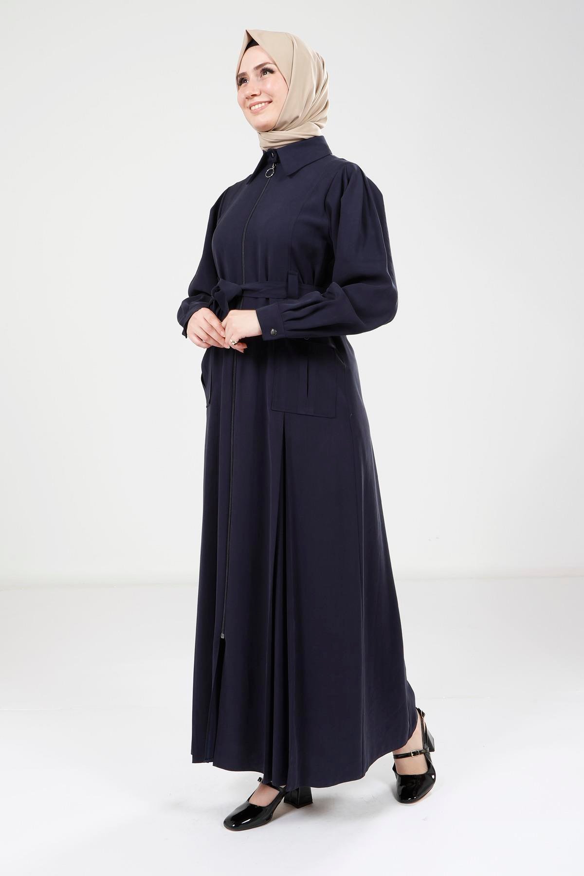 Beyza-9206 FERACE A PİLELİ LACİVERT