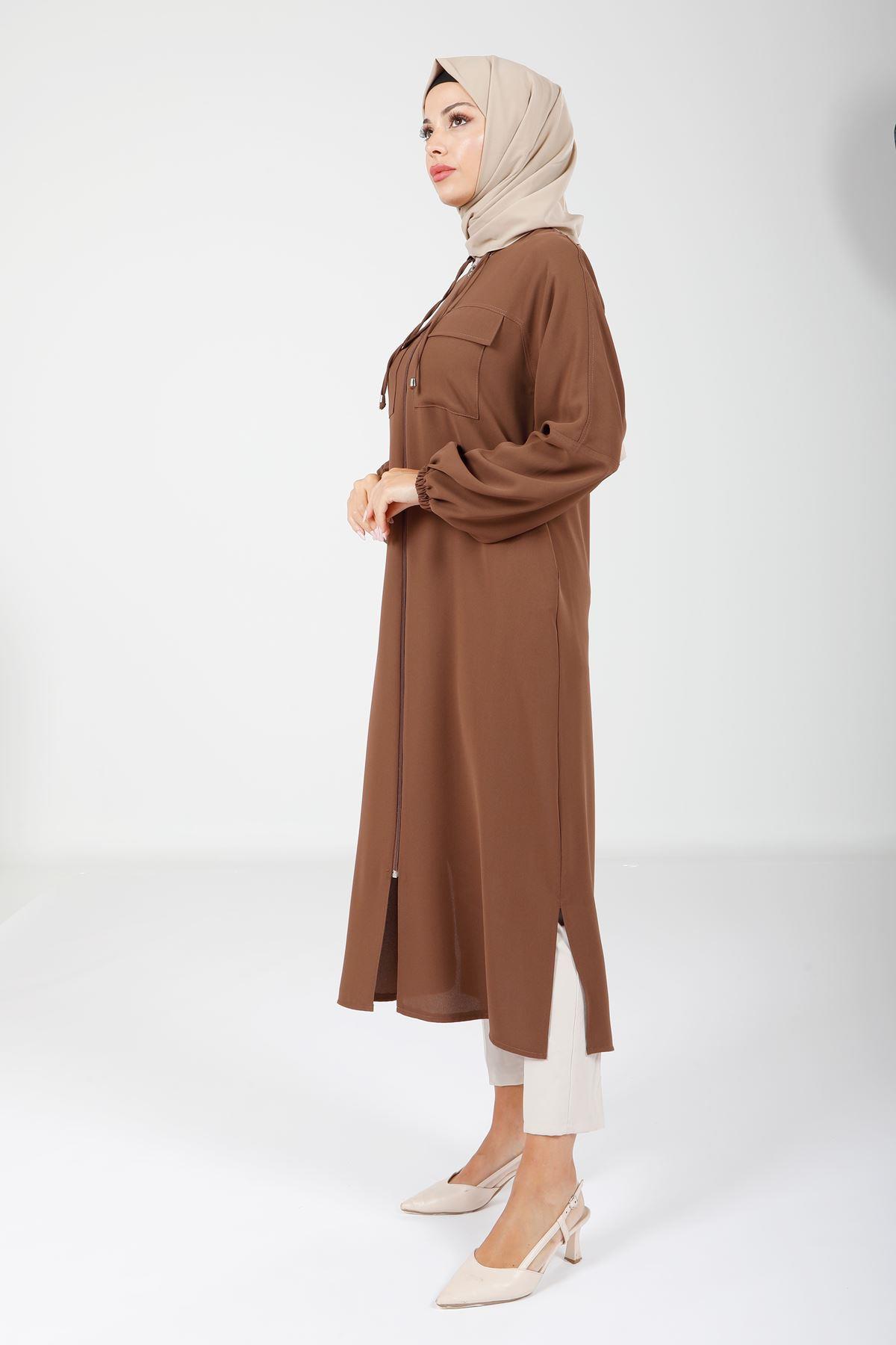 Beyza-4122 GİYÇIK SAFARİ MOCCA