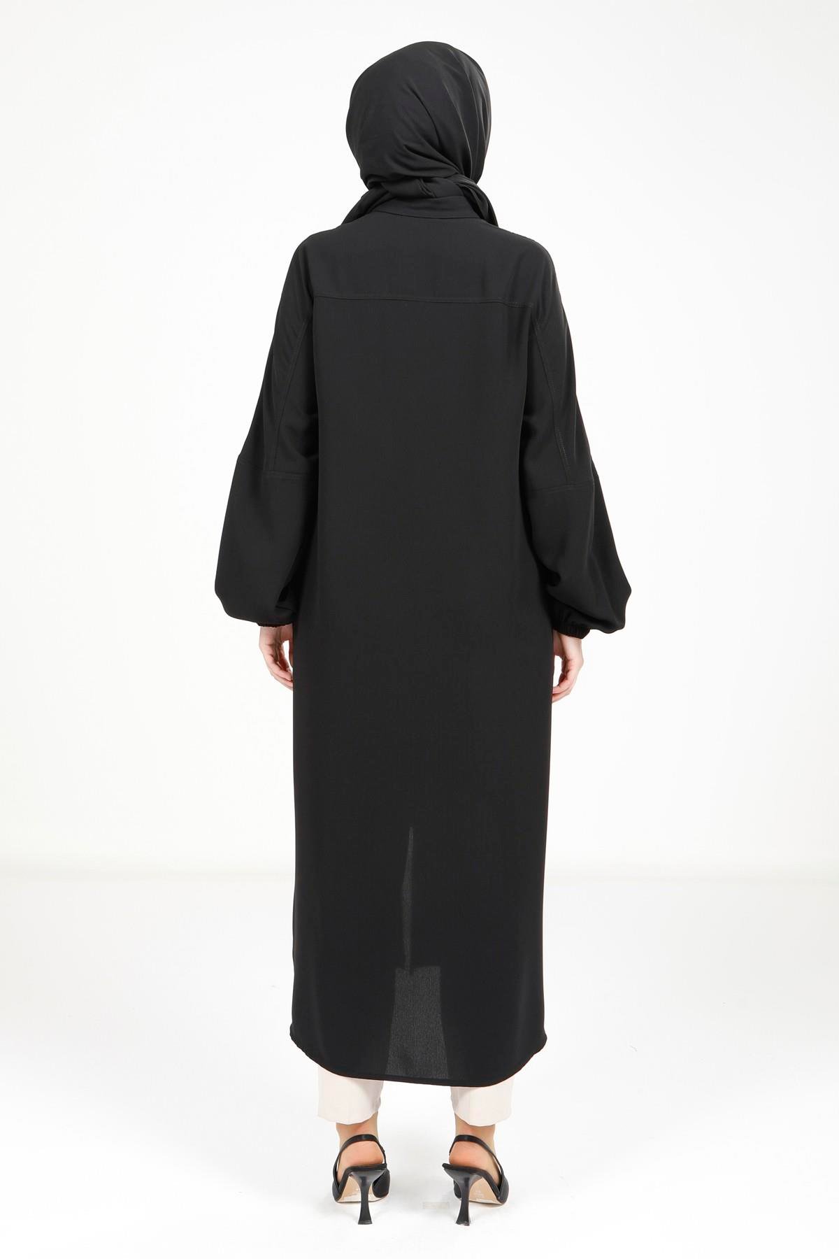 Beyza-4122 GİYÇIK SAFARİ SİYAH