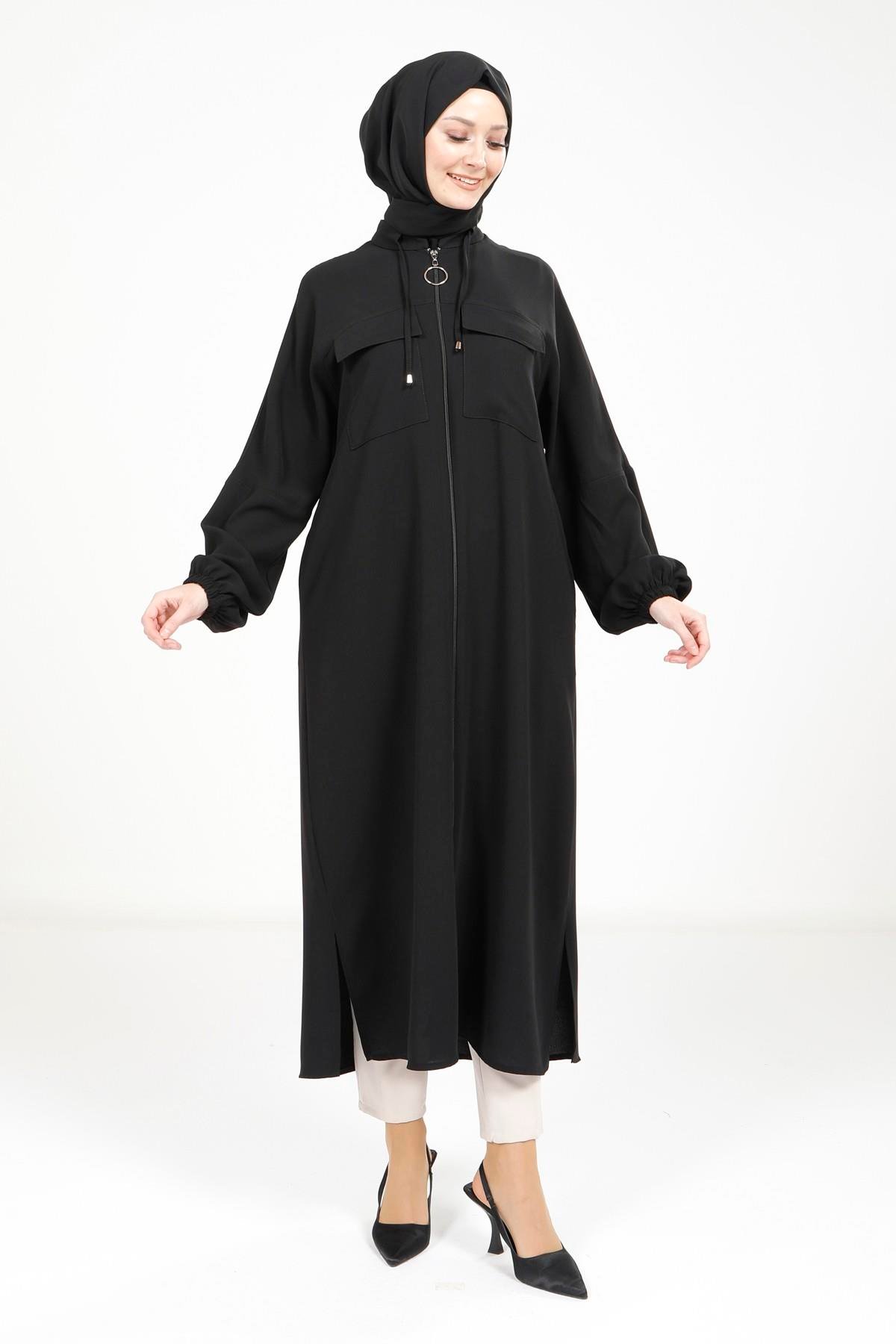 Beyza-4122 GİYÇIK SAFARİ SİYAH