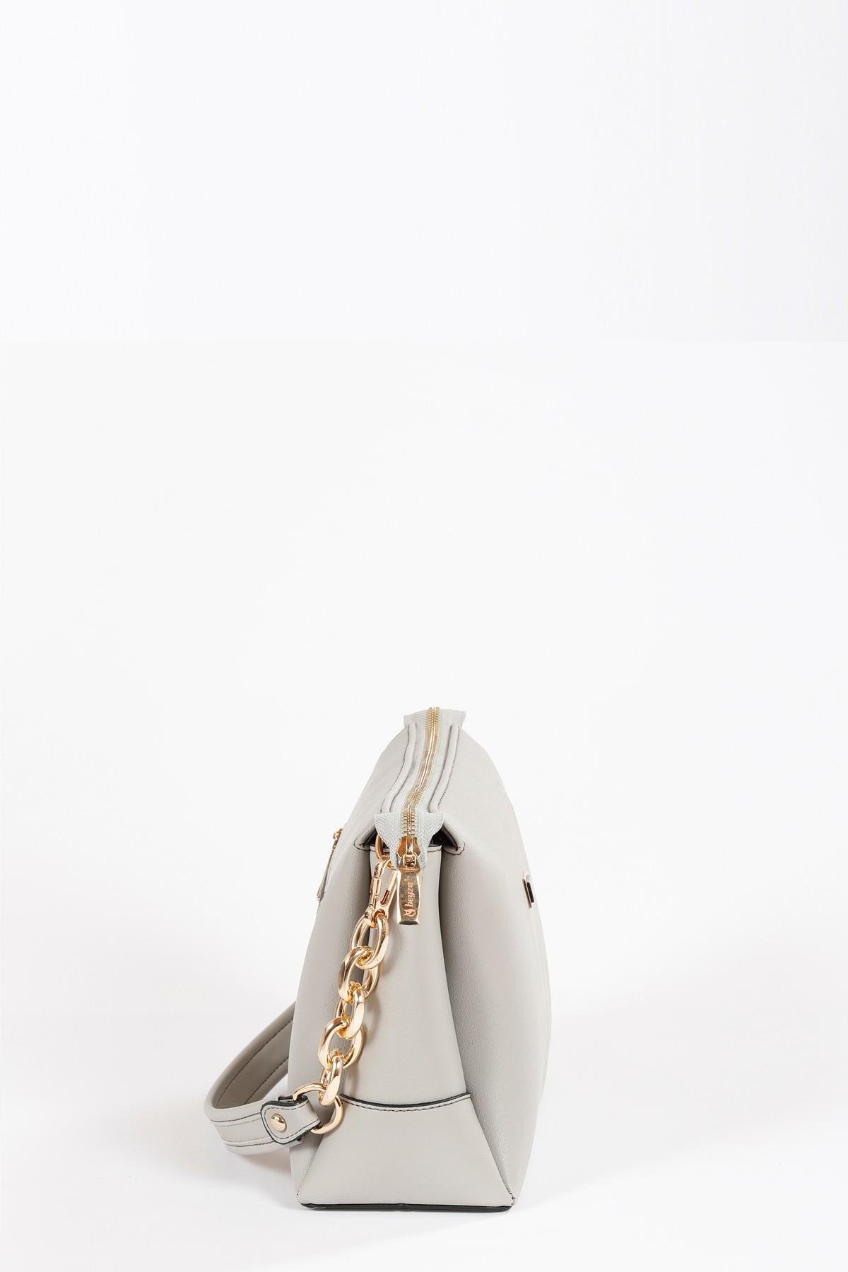 Beyza-BEYZA ÇANTA 17262 AÇIK GRİ