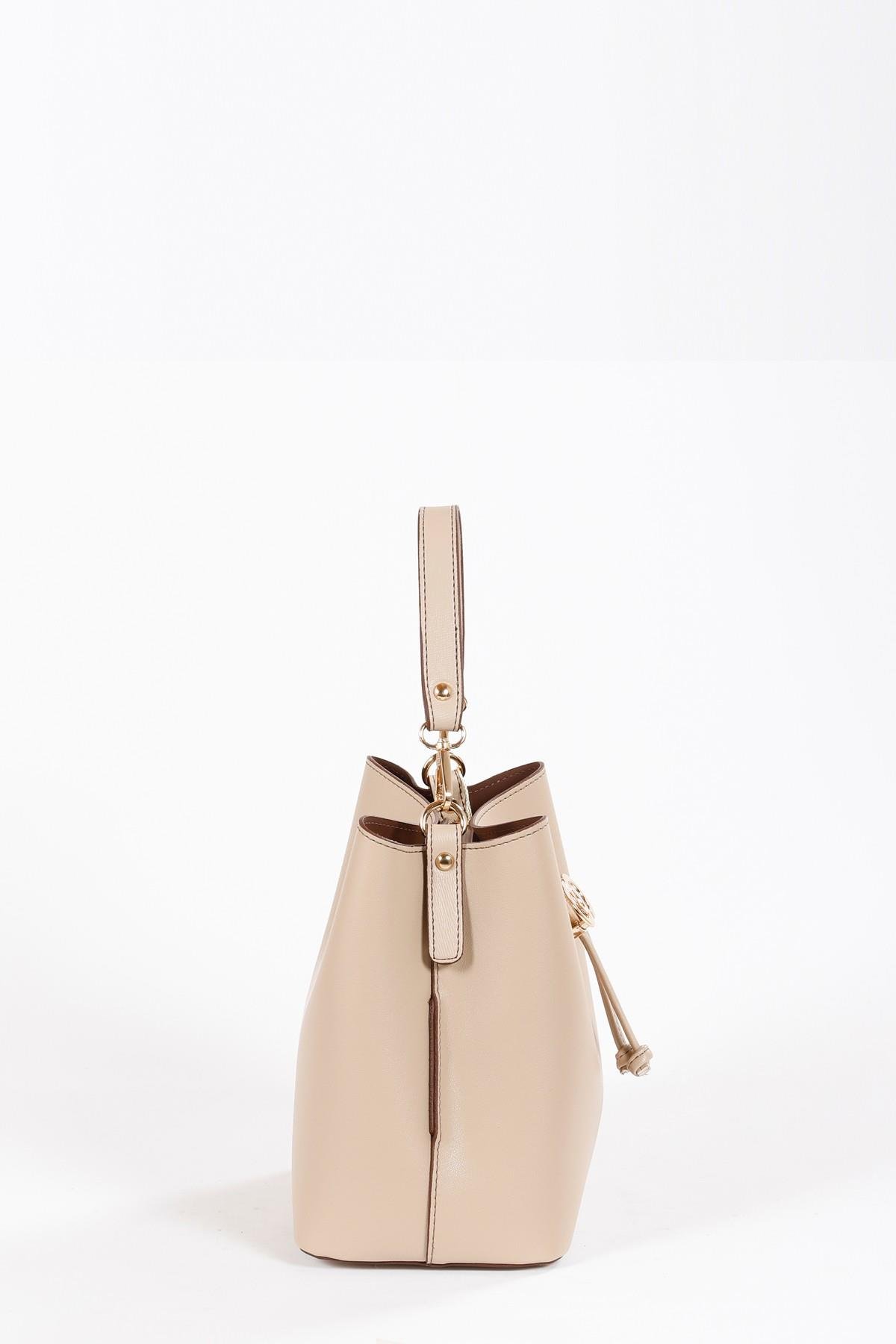 Beyza-BEYZA ÇANTA 17269 KOYU BEJ