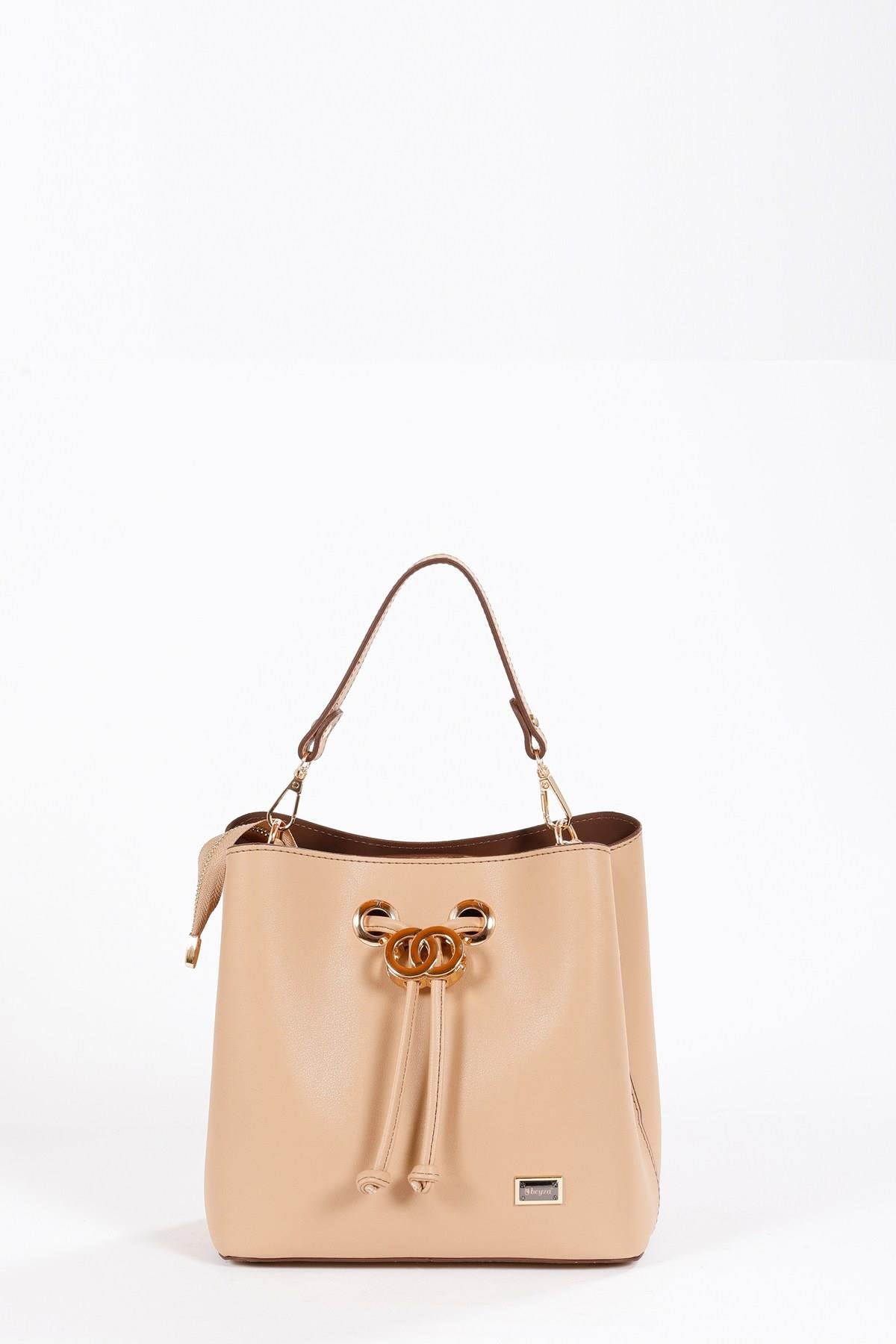 Beyza-BEYZA ÇANTA 17269 NUDE