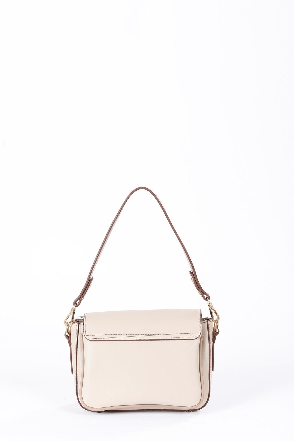 Beyza-BEYZA ÇANTA 17270 KOYU BEJ