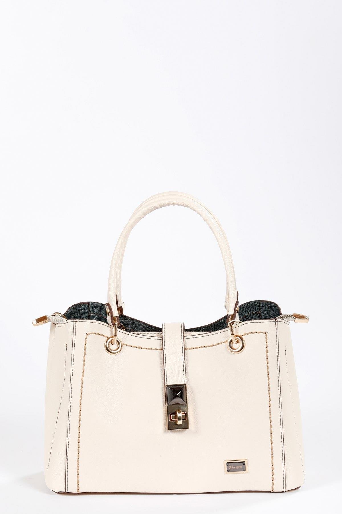 Beyza-BEYZA ÇANTA 18208 BEJ