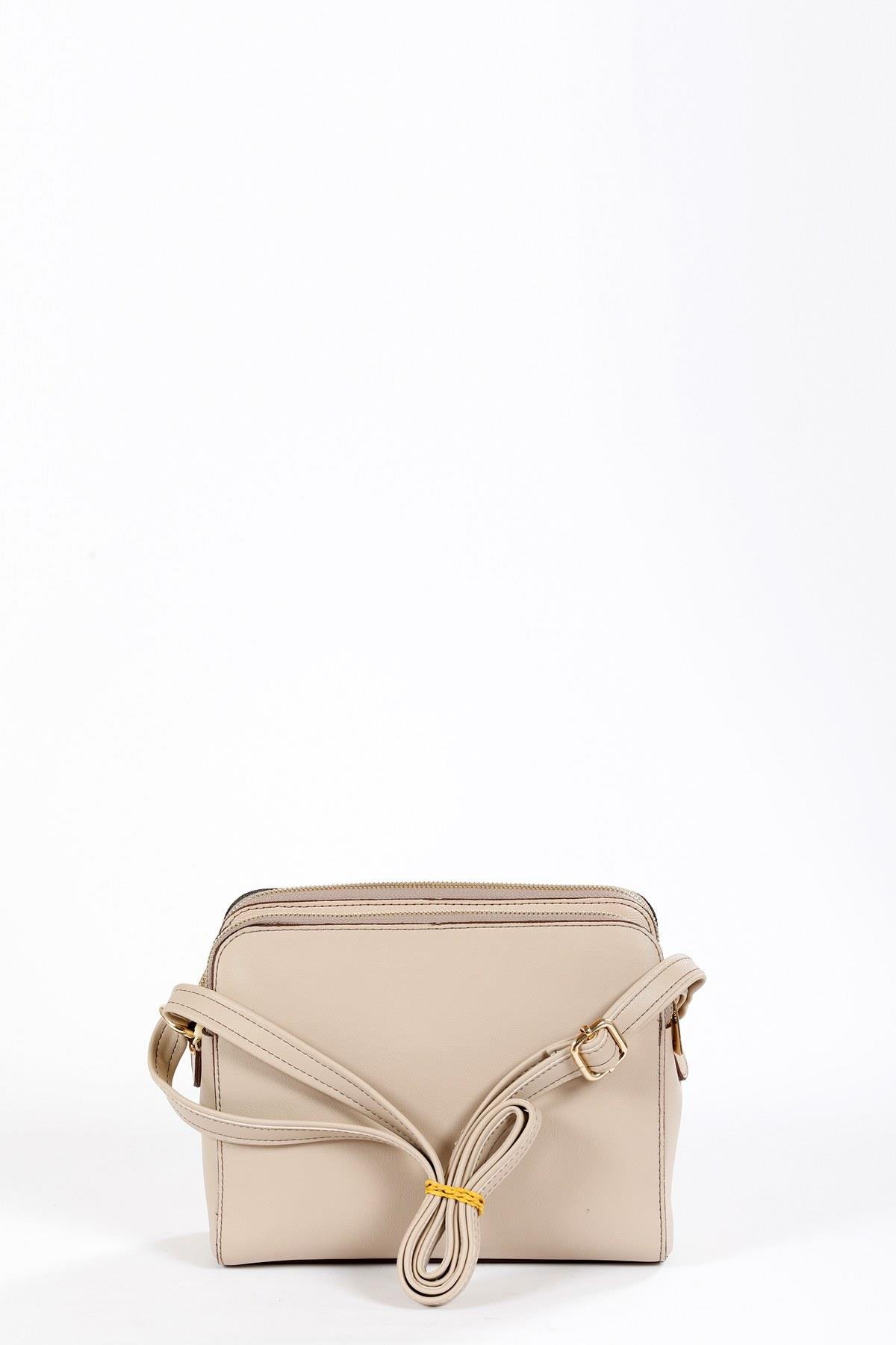 Beyza-BEYZA ÇANTA 51288 KOYU BEJ