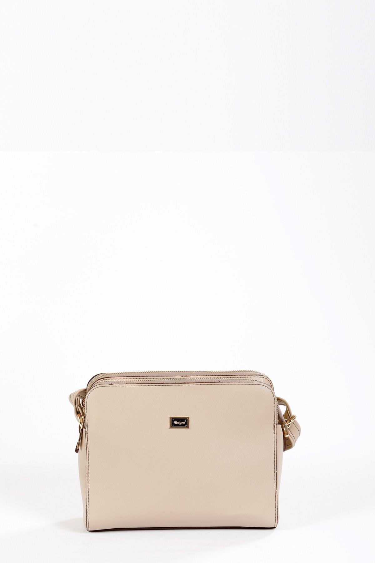 Beyza-BEYZA ÇANTA 51288 KOYU BEJ