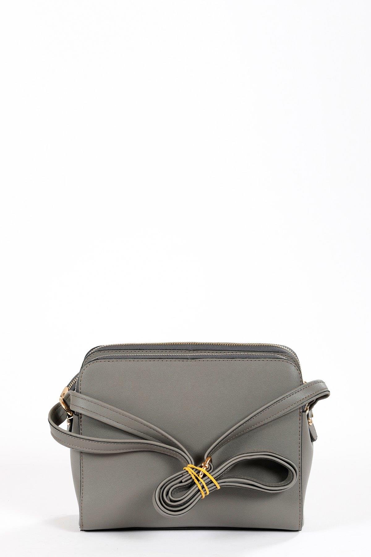 Beyza-BEYZA ÇANTA 51288 KOYU GRİ