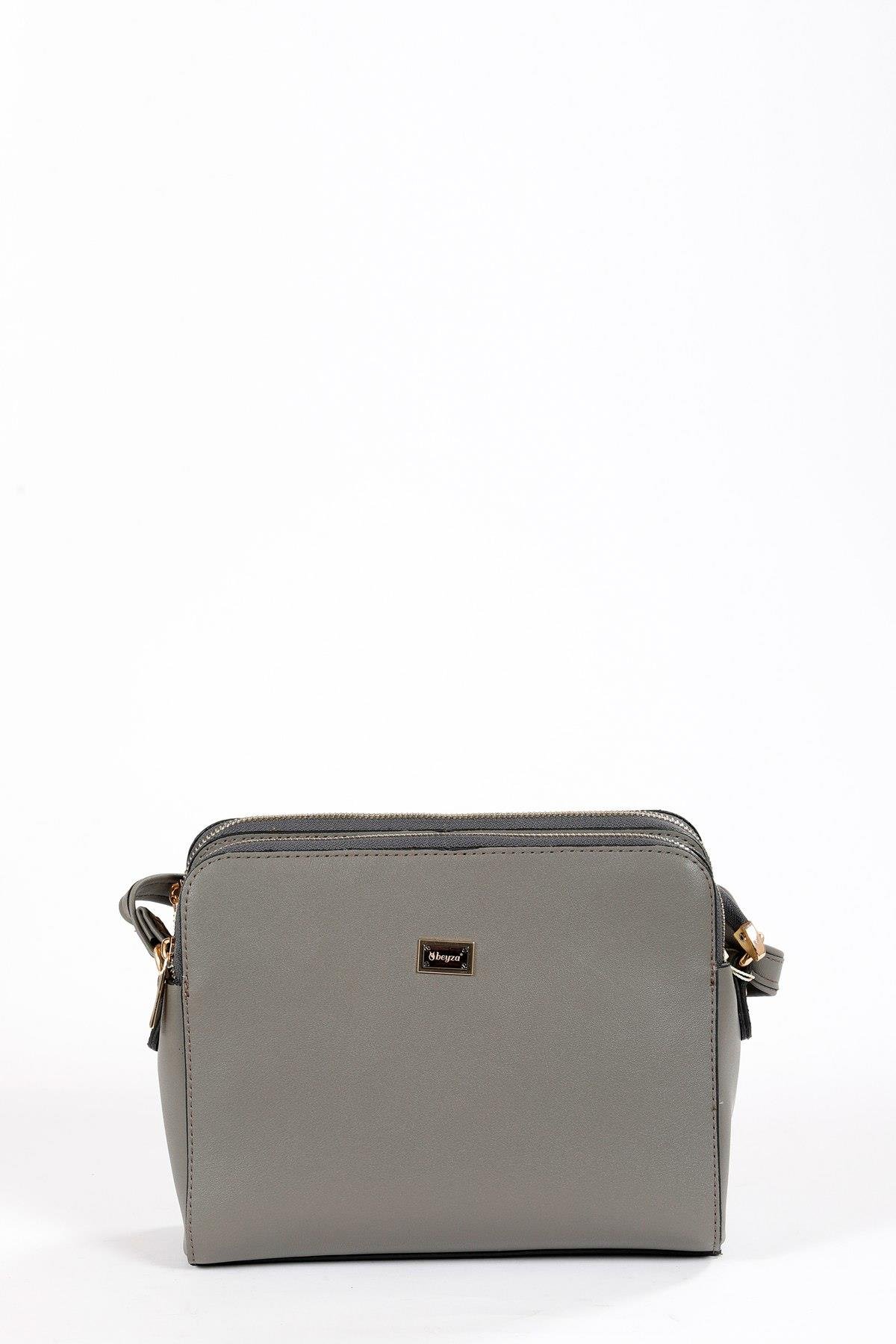 Beyza-BEYZA ÇANTA 51288 KOYU GRİ