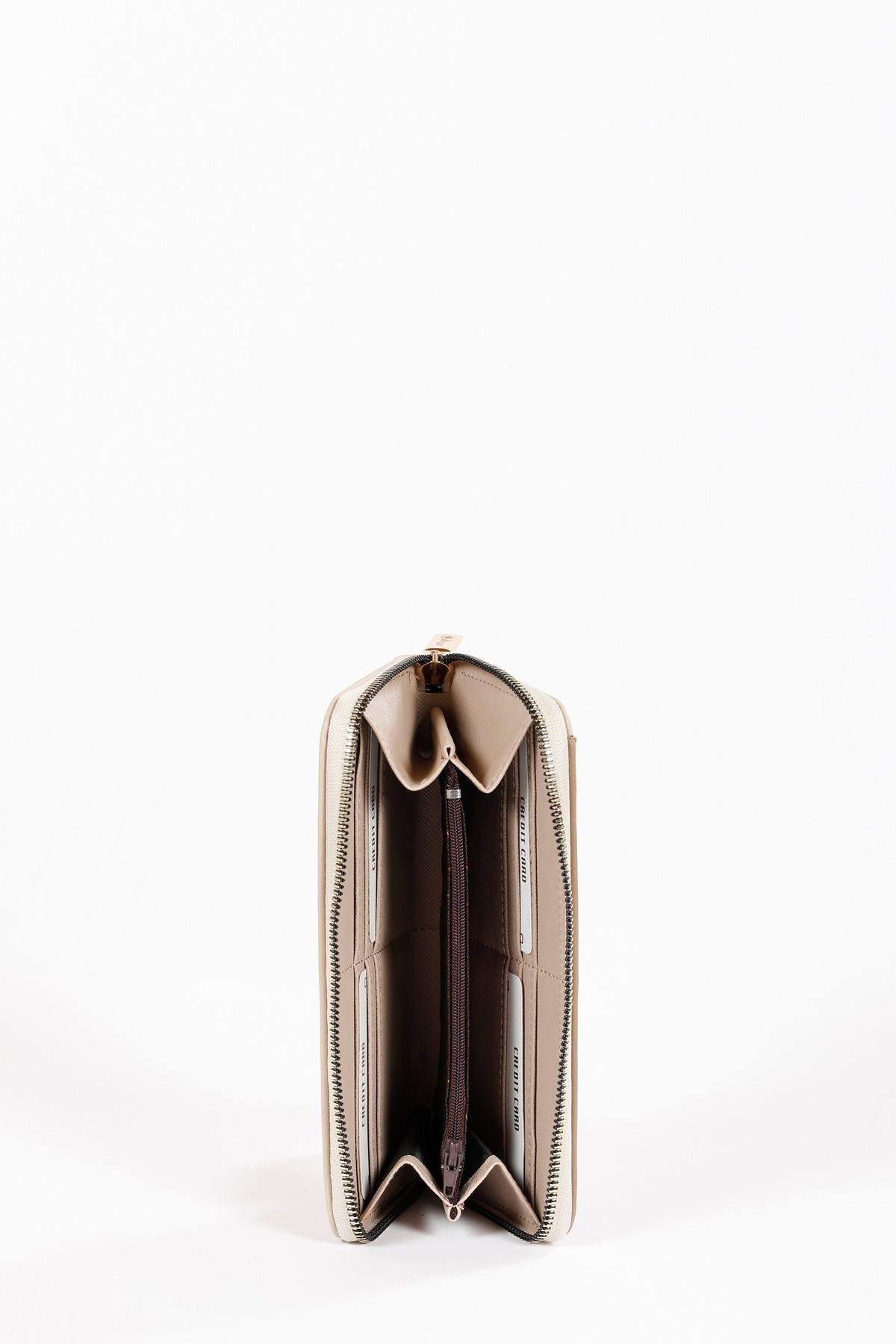 Beyza-BEYZA EL ÇANTASI B280 KOYU BEJ