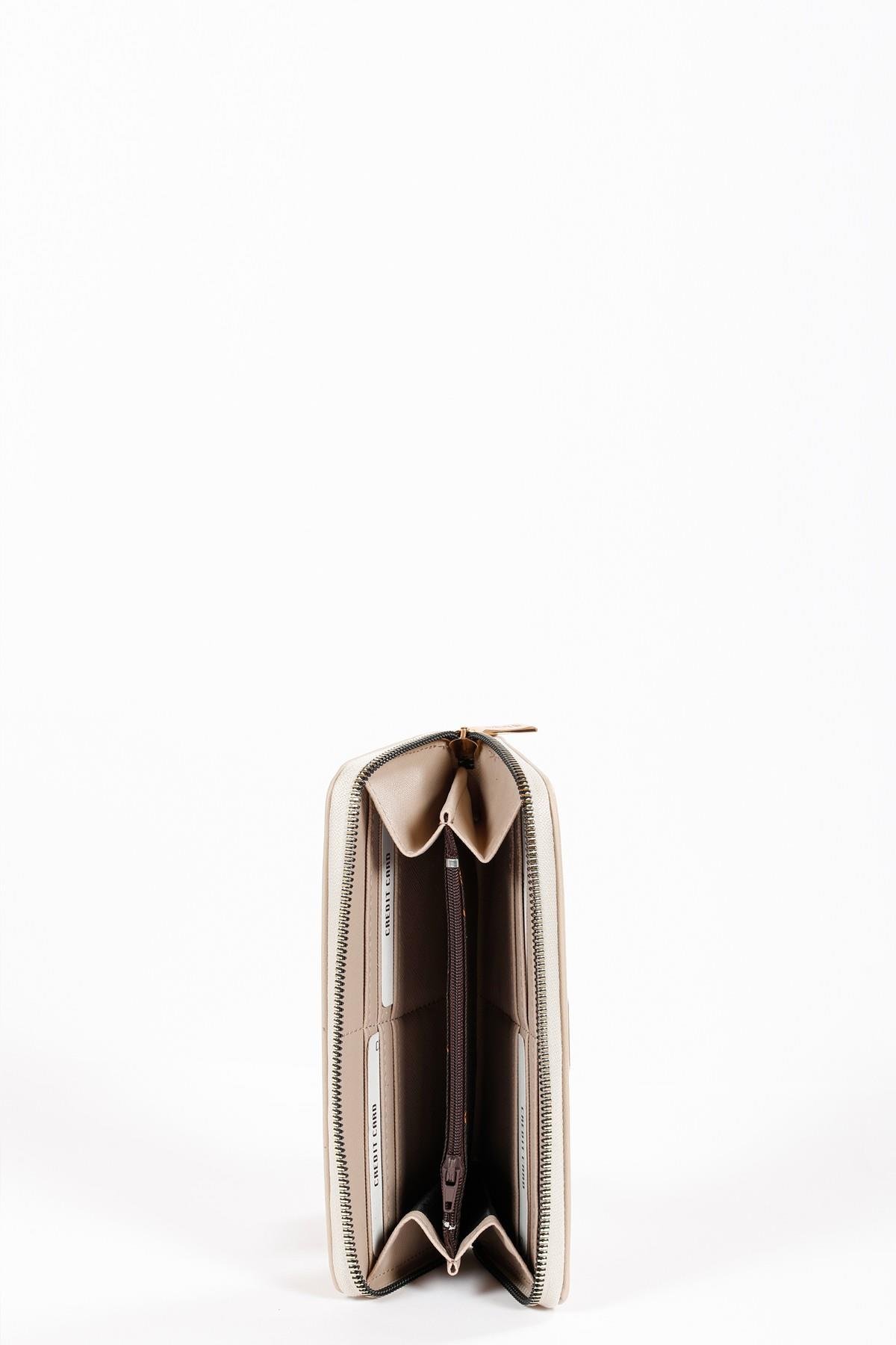 Beyza-BEYZA EL ÇANTASI B130 KOYU BEJ