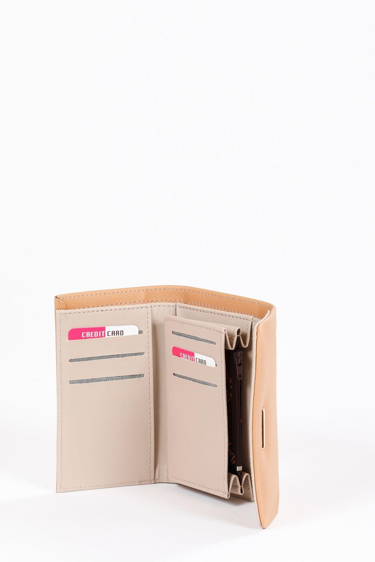 Beyza-BEYZA EL ÇANTASI B220 KOYU BEJ