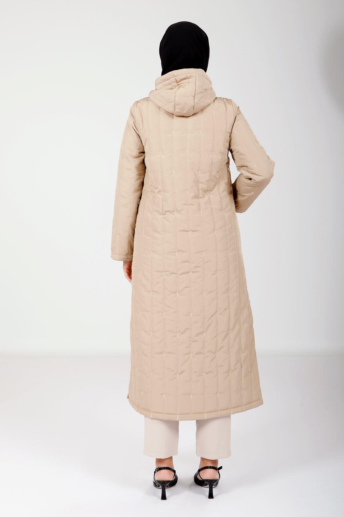 Beyza-9126 KABAN KAPŞONLU TAŞ