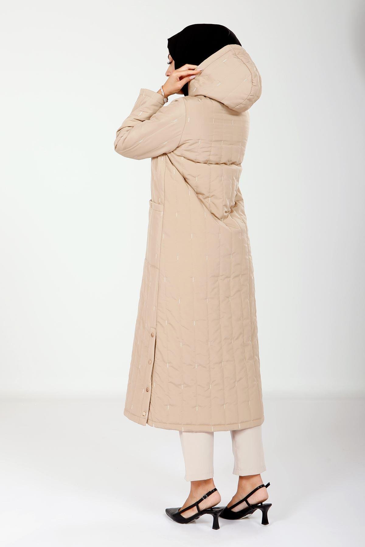 Beyza-9126 KABAN KAPŞONLU TAŞ