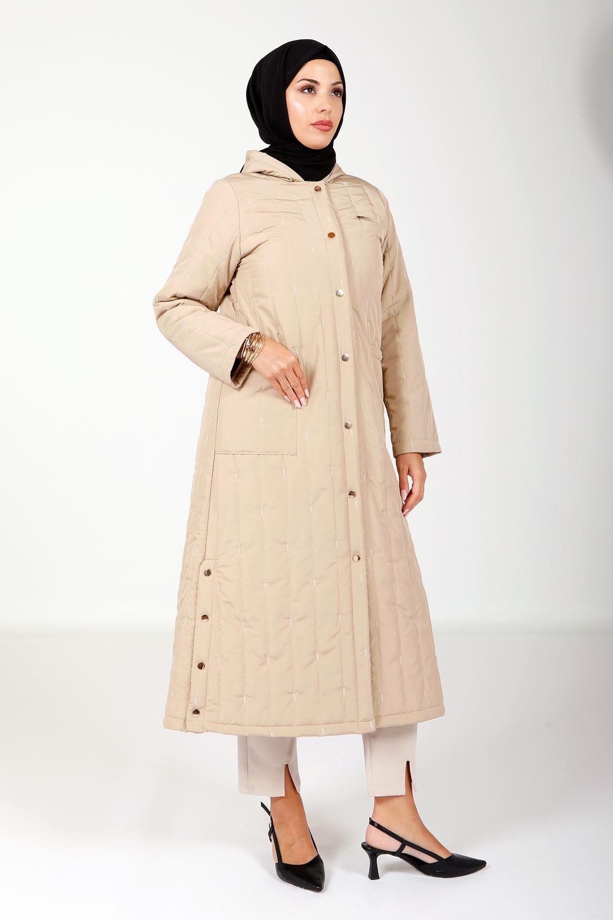 Beyza-9126 KABAN KAPŞONLU TAŞ