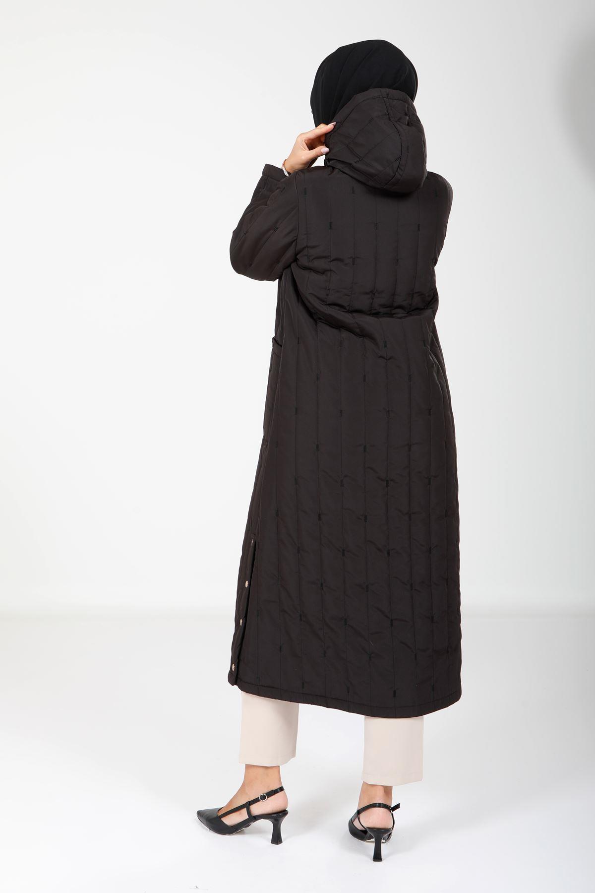 Beyza-9126 KABAN KAPŞONLU SİYAH