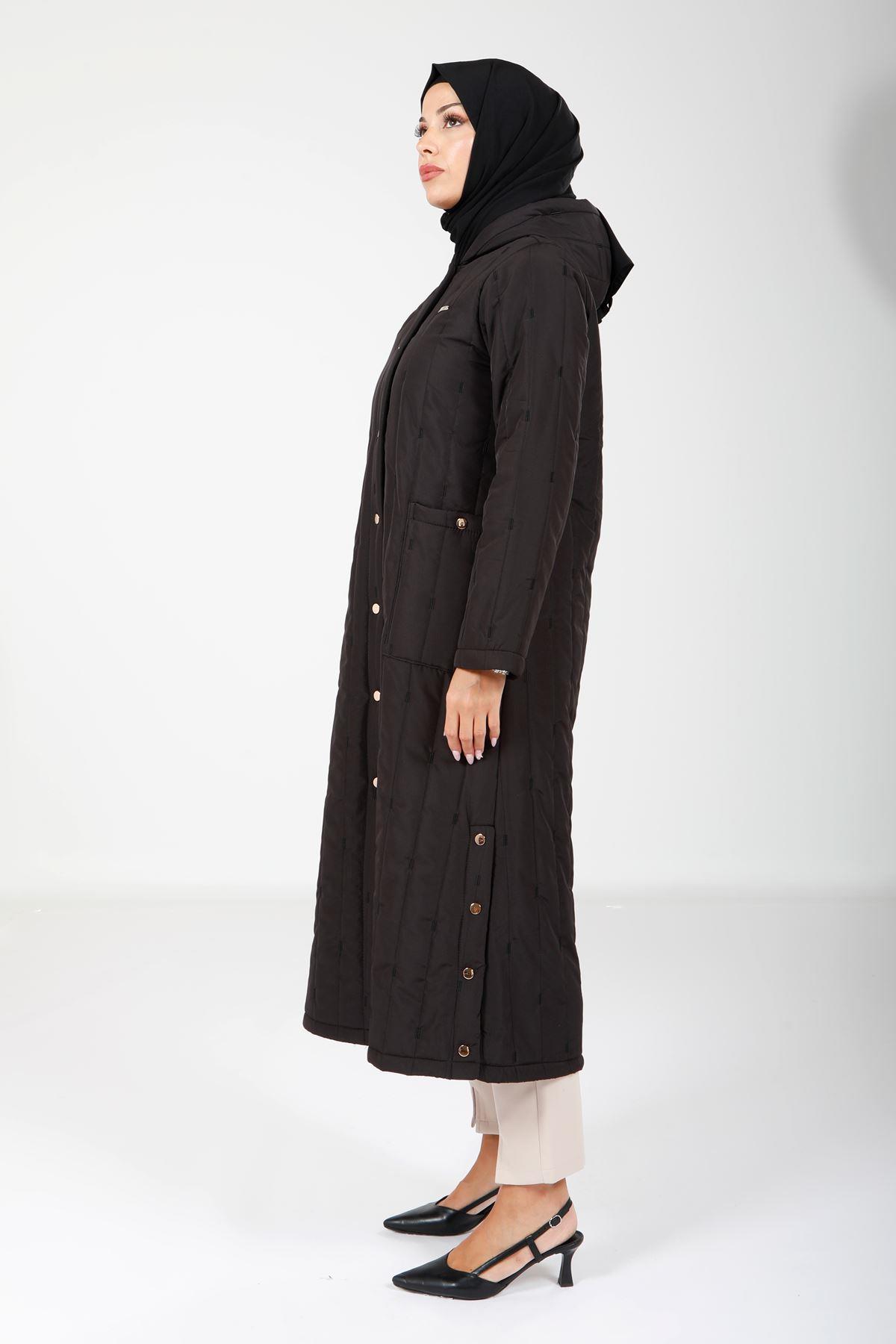 Beyza-9126 KABAN KAPŞONLU SİYAH