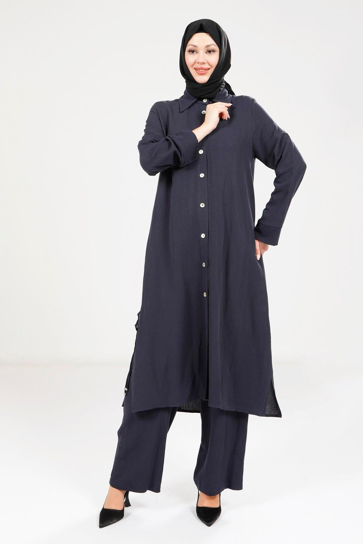 Beyza-9281 TAKIM KETEN LACİVERT