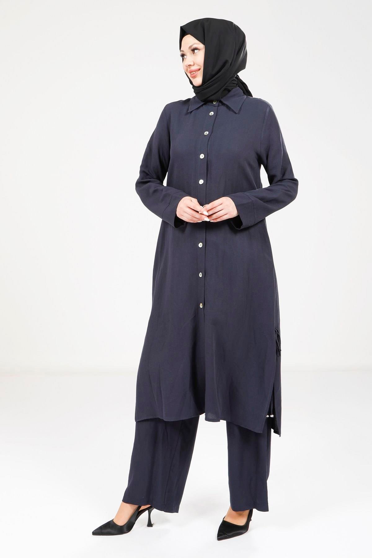 Beyza-9281 TAKIM KETEN LACİVERT