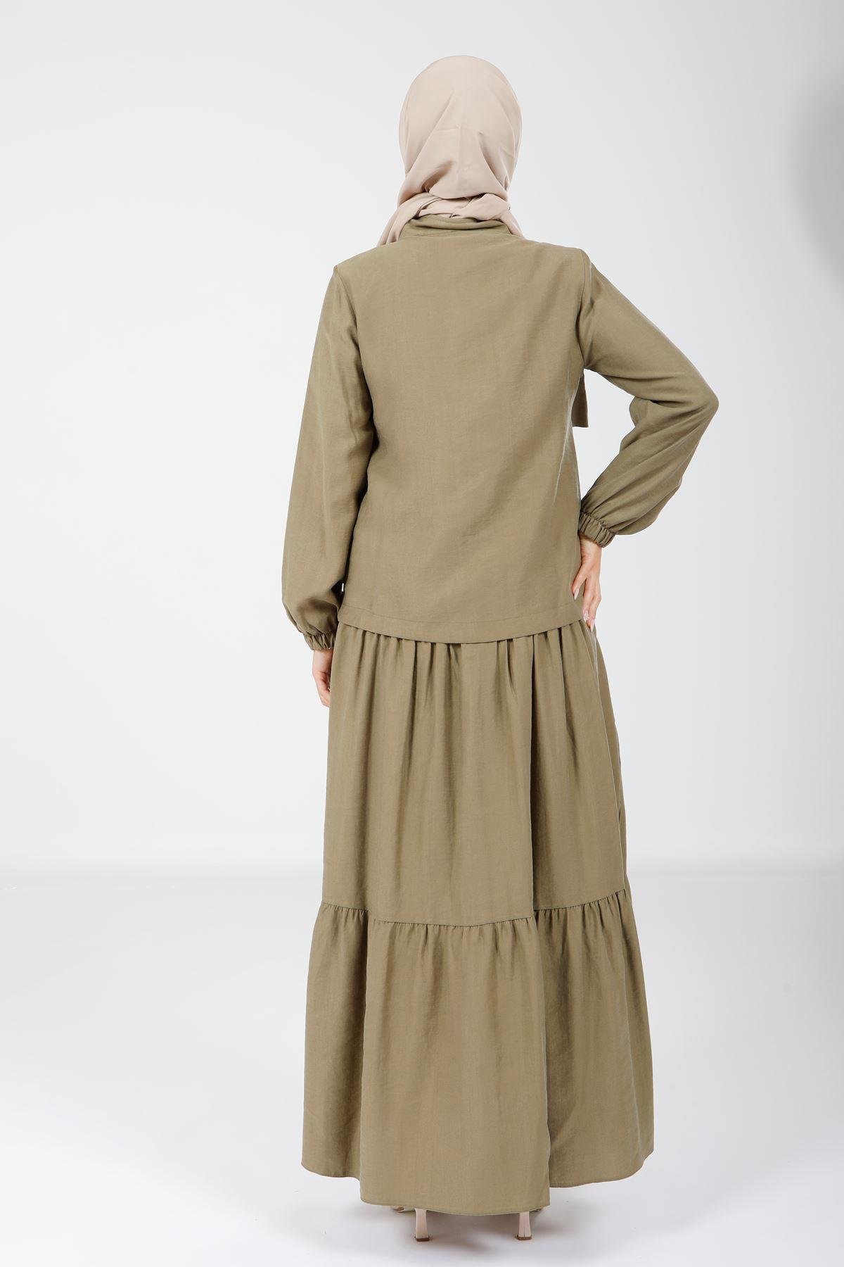 Beyza-9102 ELBİSE CEKET HAKİ