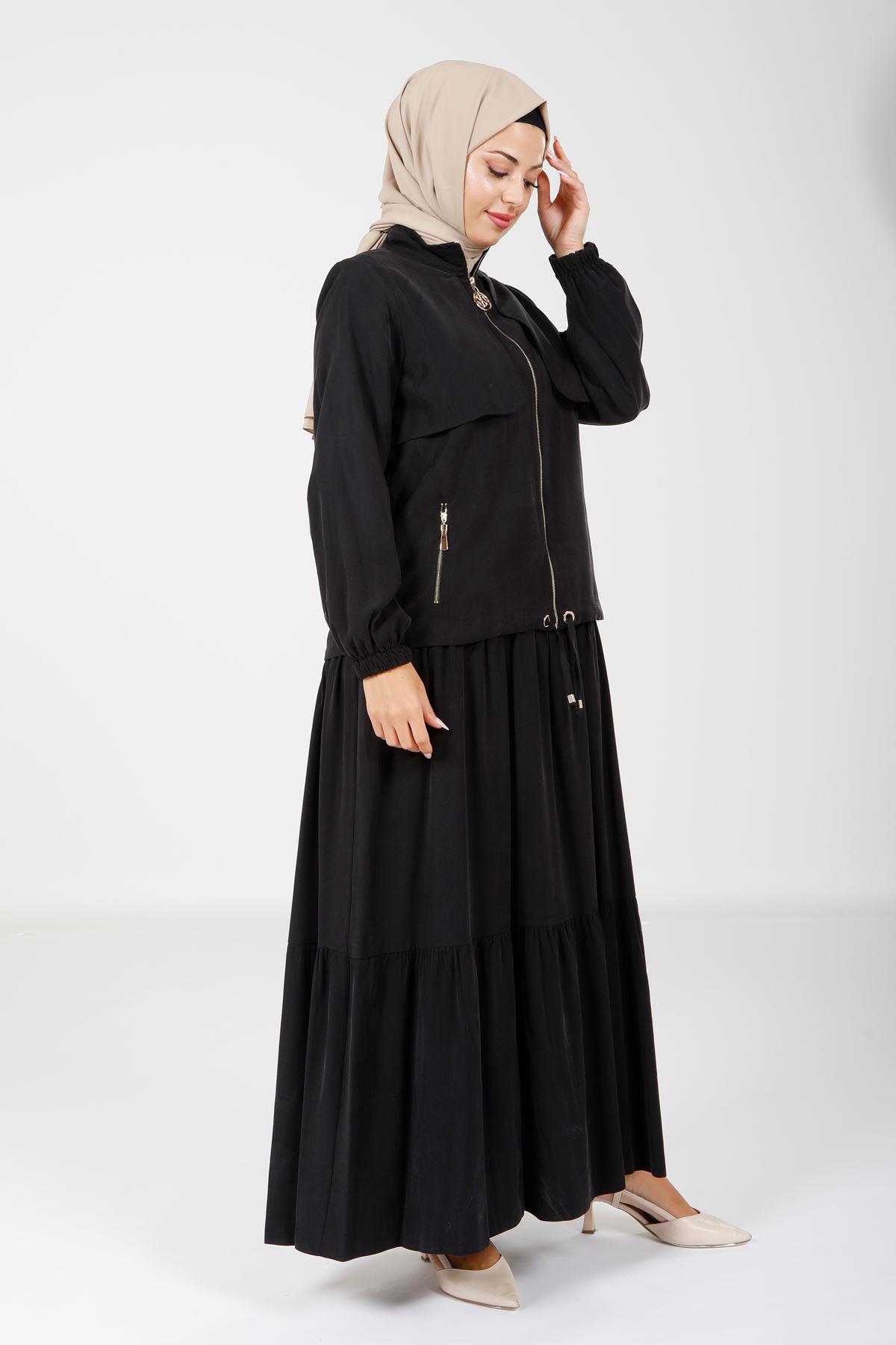 Beyza-9102 ELBİSE CEKET SİYAH