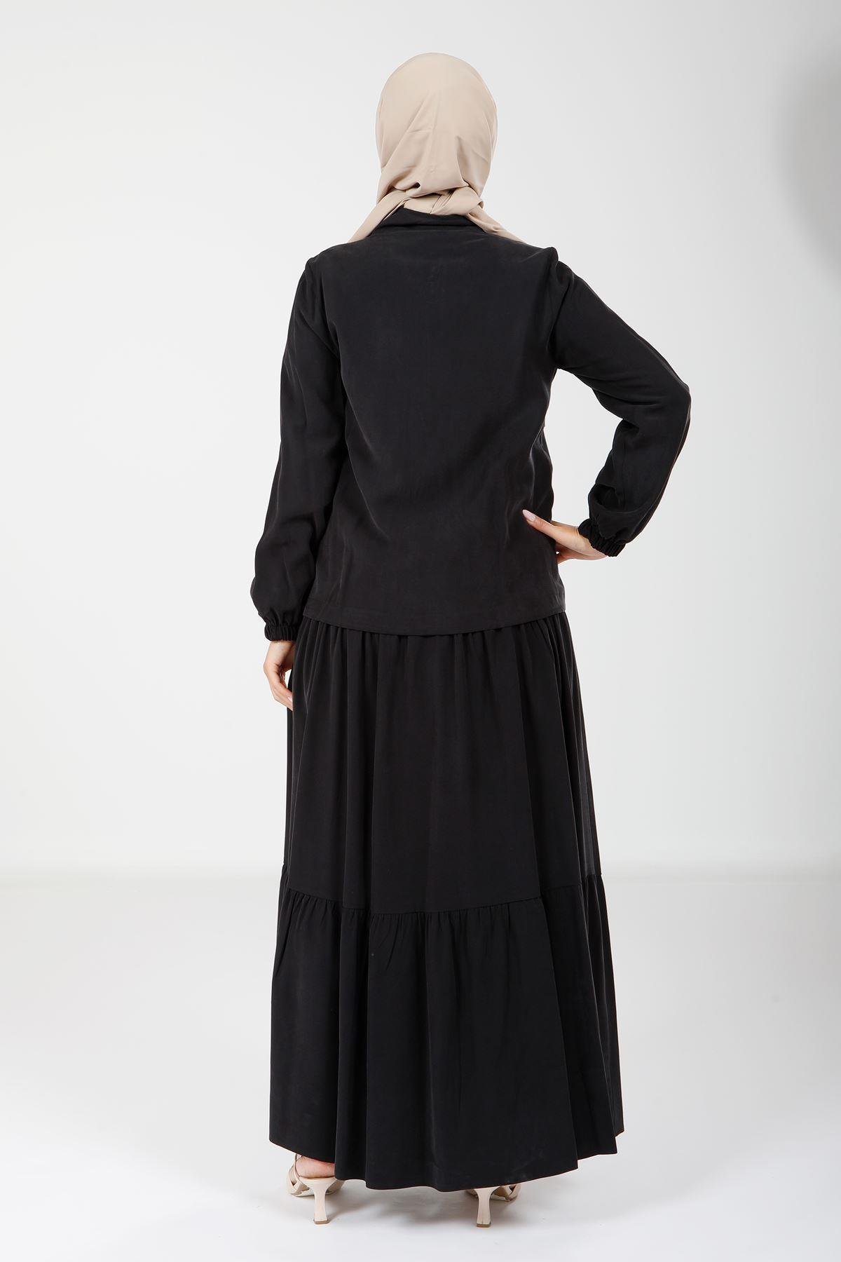 Beyza-9102 ELBİSE CEKET SİYAH
