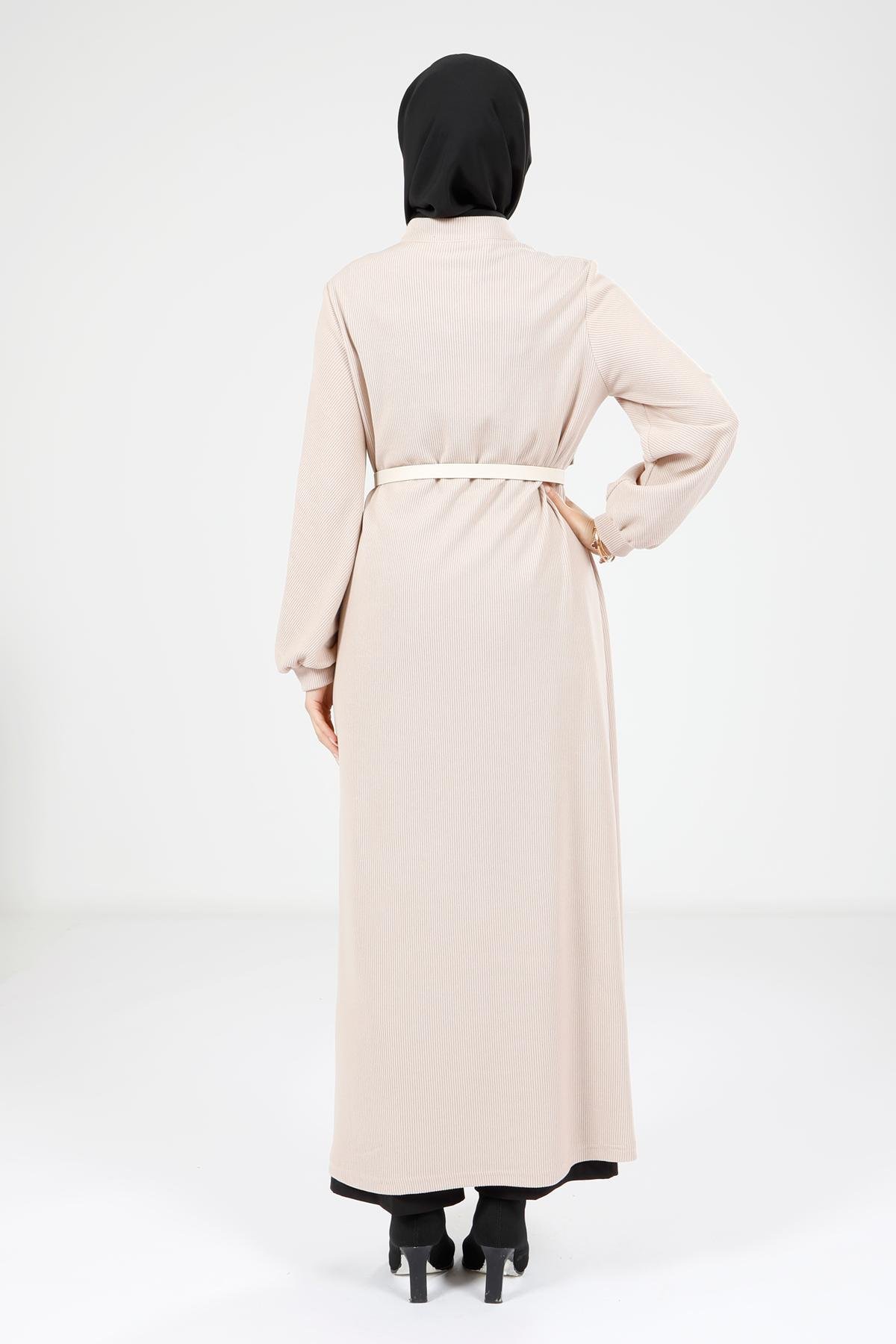 Beyza-9082 ELBİSE BEJ