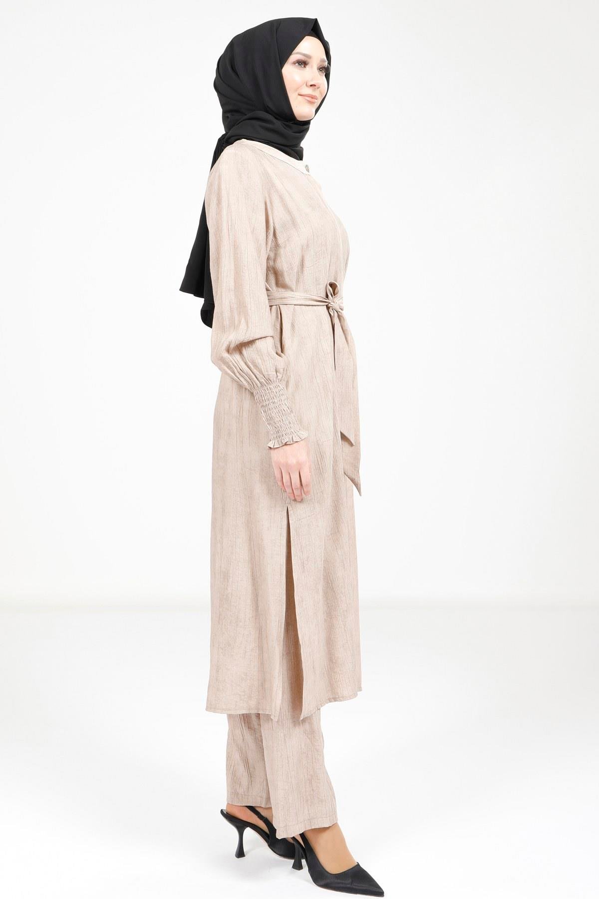 Beyza-9278 TAKIM GİPELİ BEJ