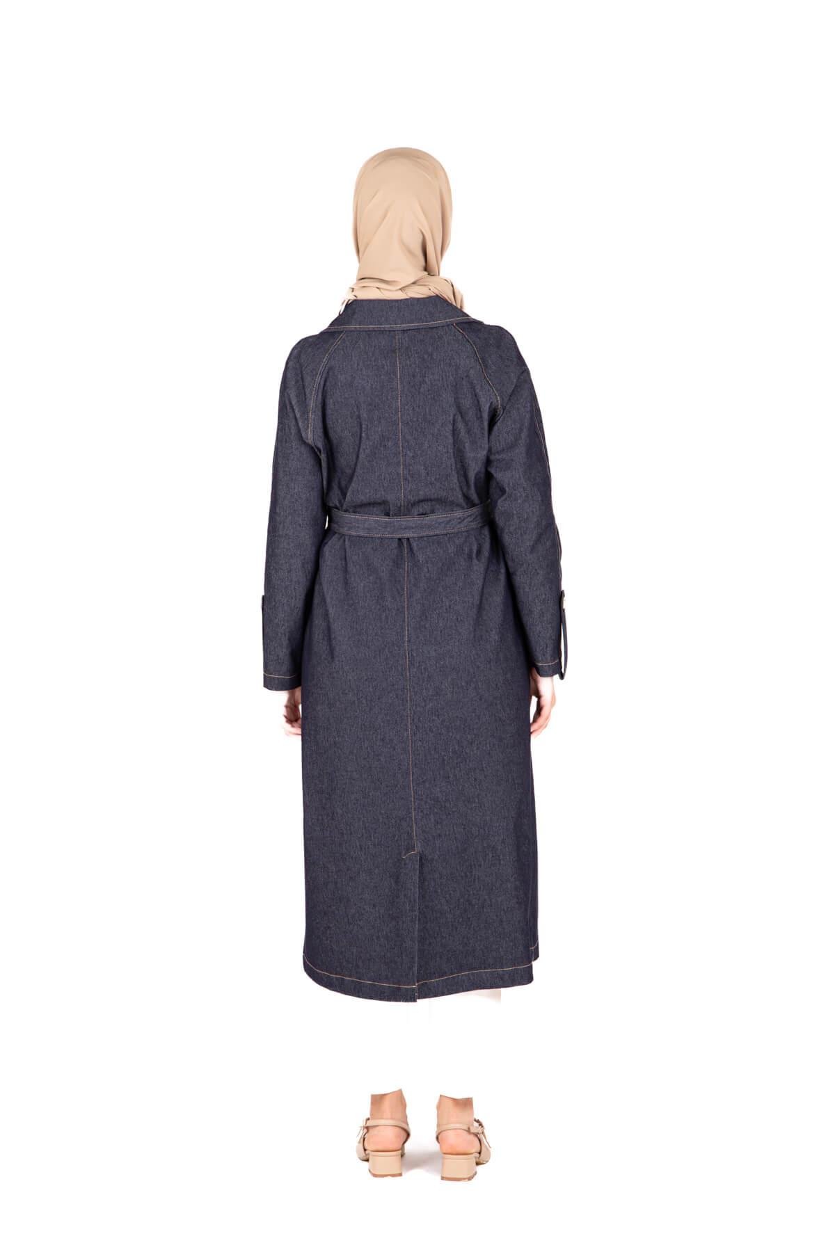 Beyza-9424 TRENÇKOT DENİM
 LACİVERT