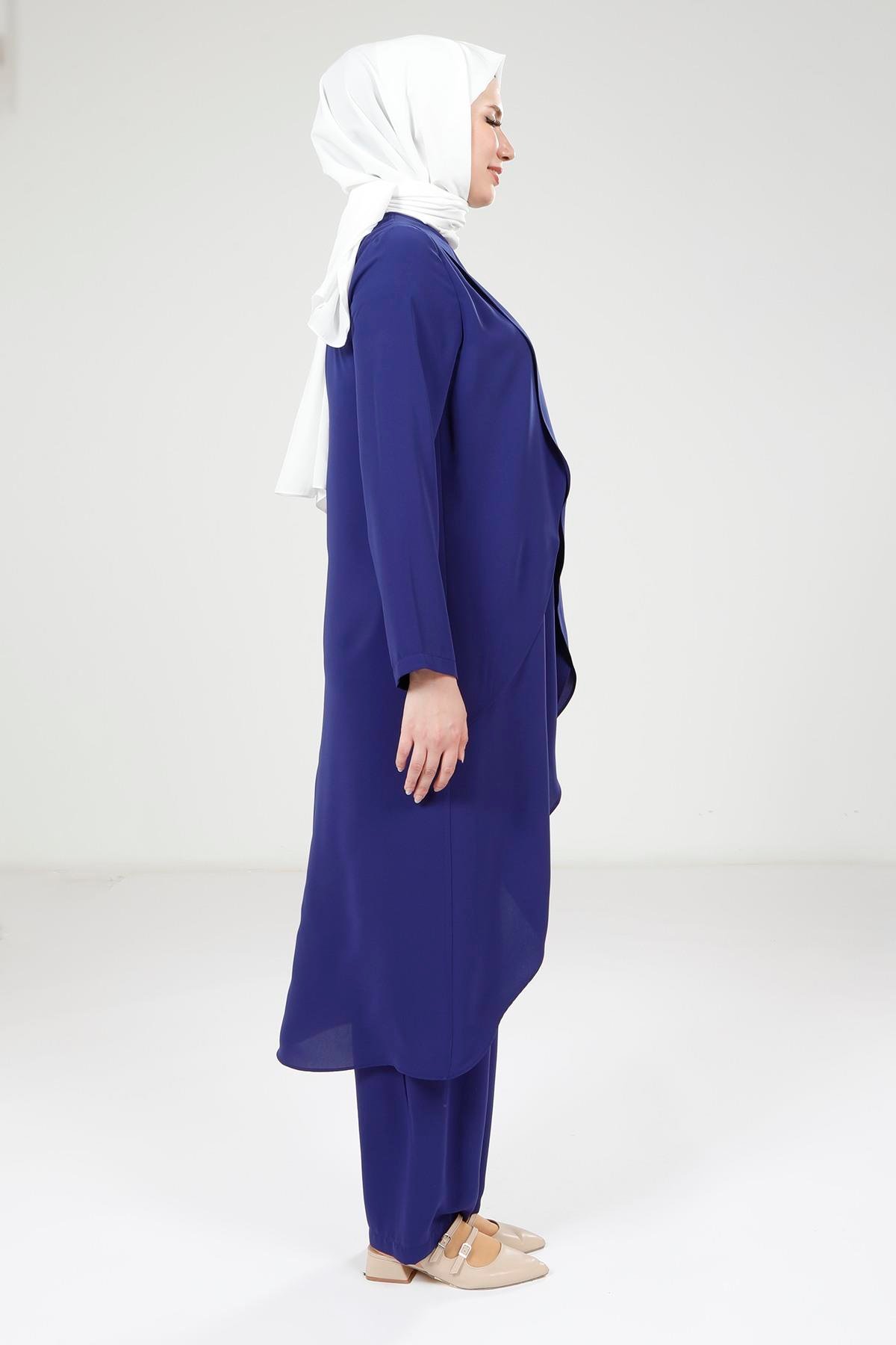 Beyza-9372 TUNİK PANTOLON LACİVERT