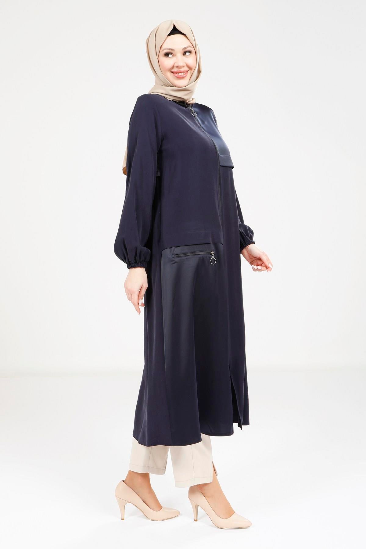 Beyza-9229 GİYÇIK LASTİKLİ LACİVERT