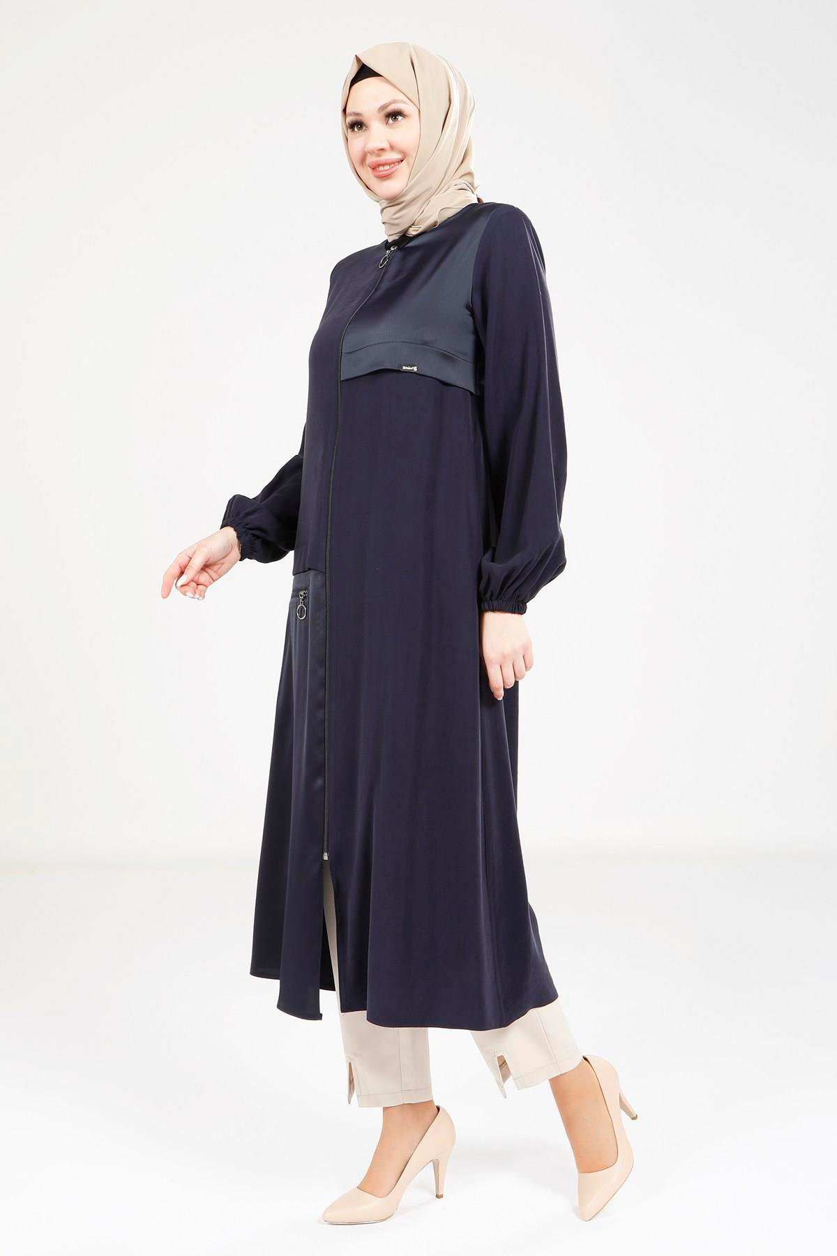 Beyza-9229 GİYÇIK LASTİKLİ LACİVERT