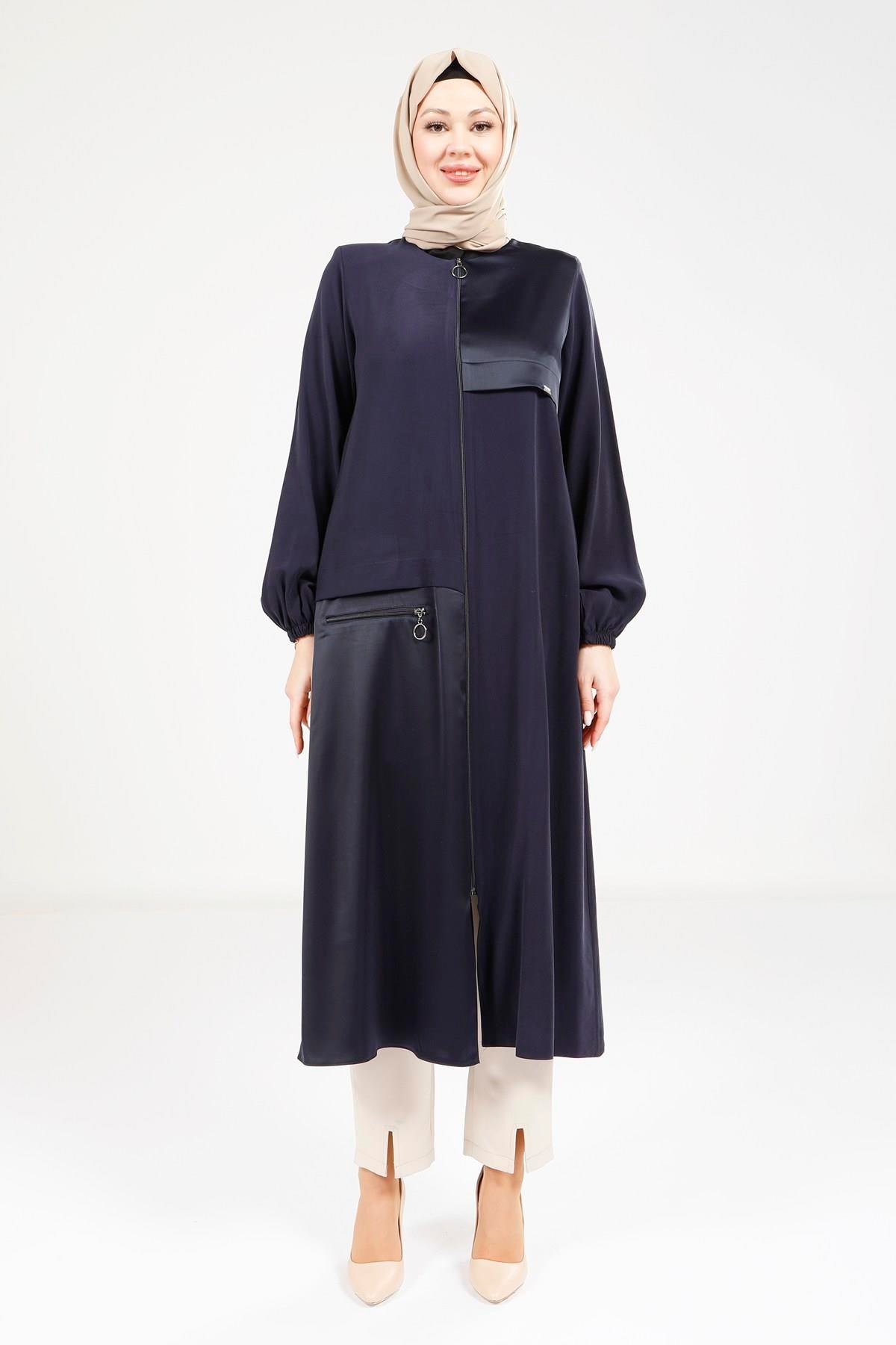 Beyza-9229 GİYÇIK LASTİKLİ LACİVERT