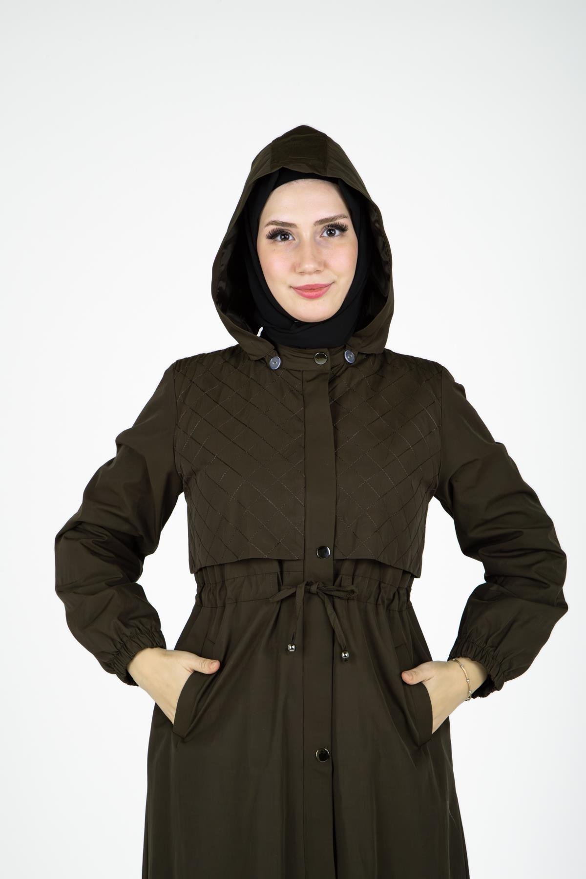 Beyza-9441 TRENÇKOT KAPŞONLU
 HAKİ