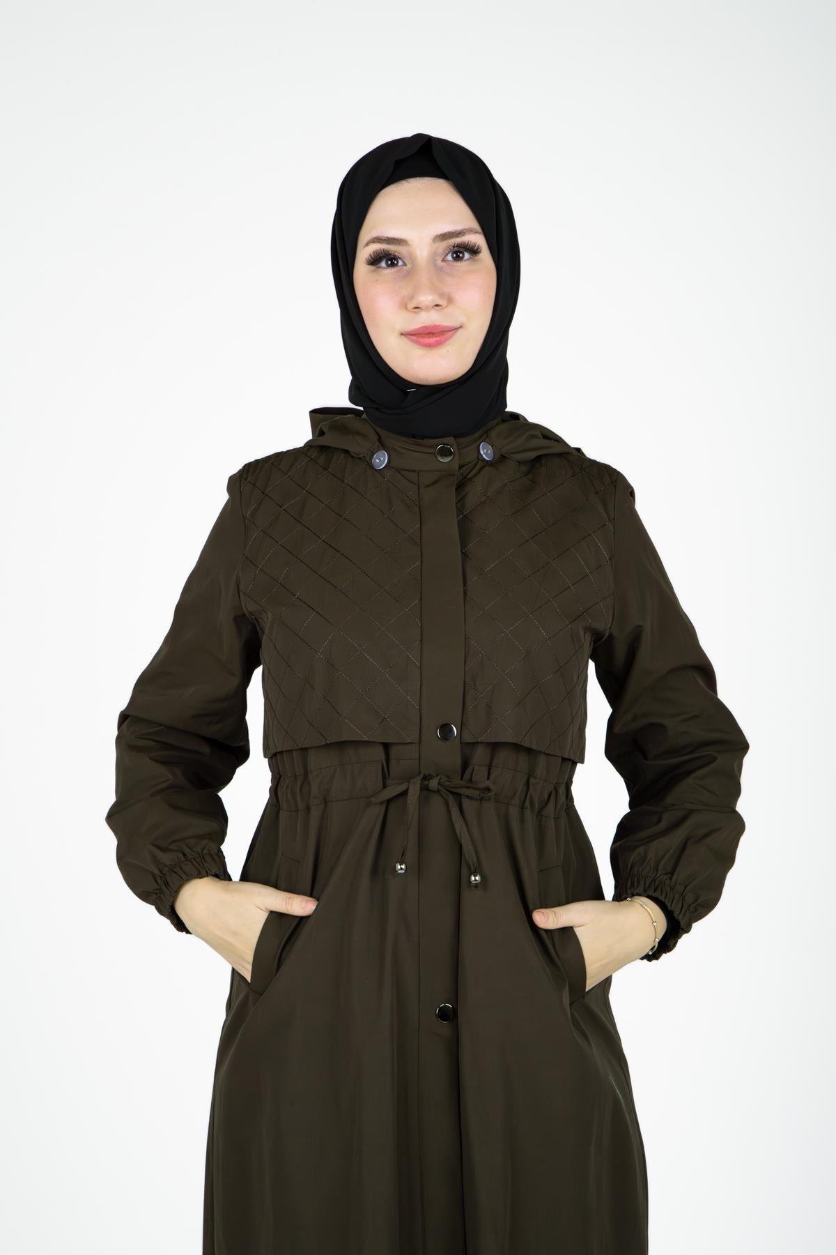 Beyza-9441 TRENÇKOT KAPŞONLU
 HAKİ