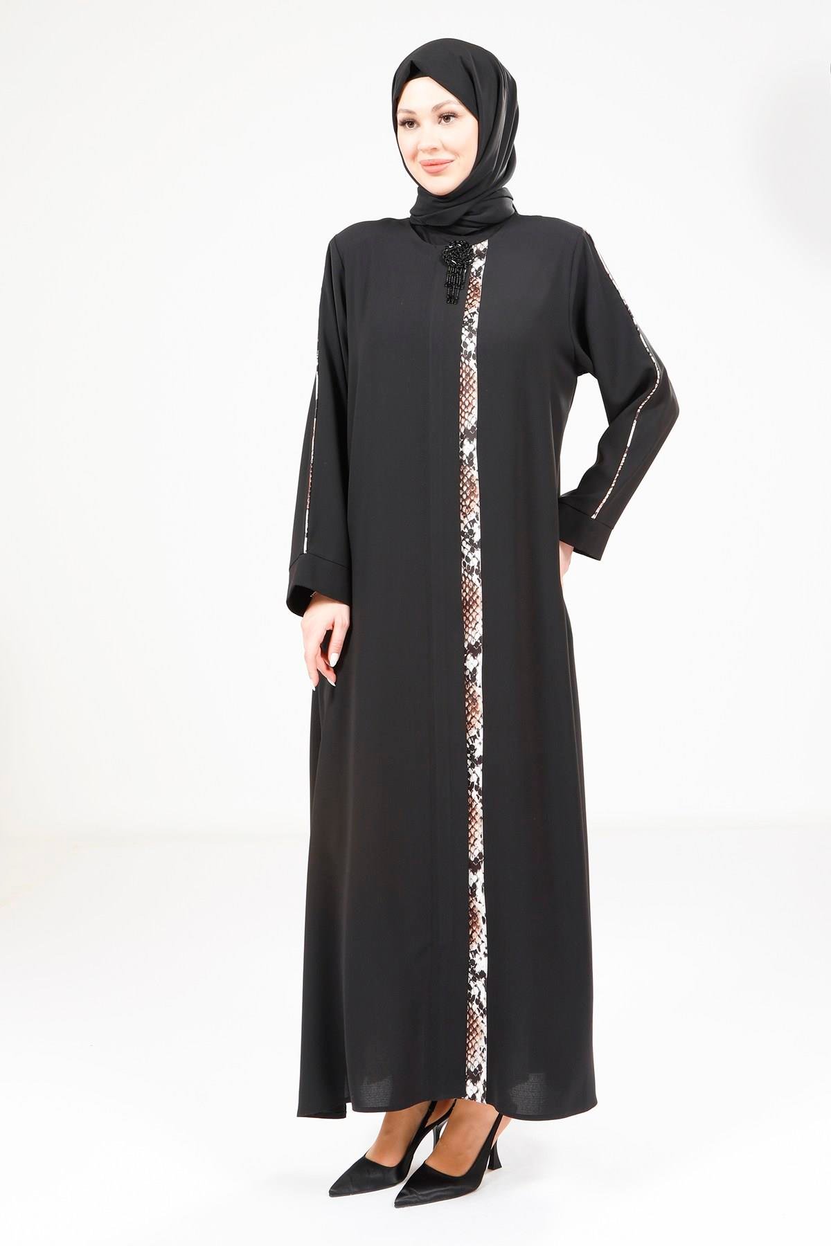 Beyza-9286 FERACE ÇINGIRAK SİYAH