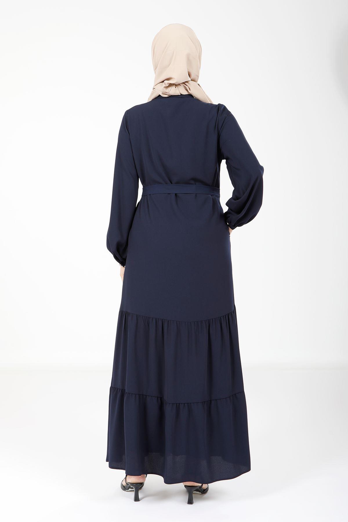 Beyza-TARSUS FERACE LACİVERT SAMARA