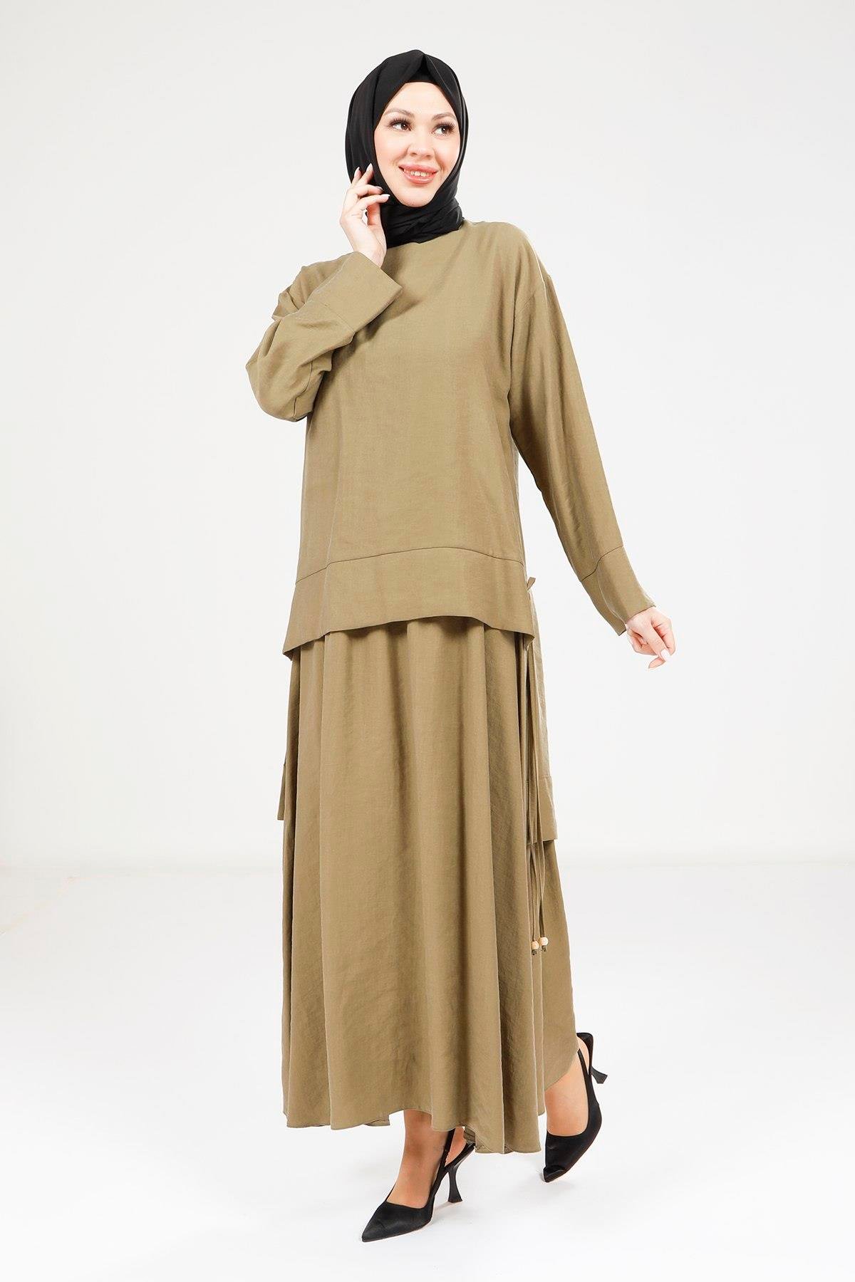 Beyza-9192 TUNİK ETEK HAKİ