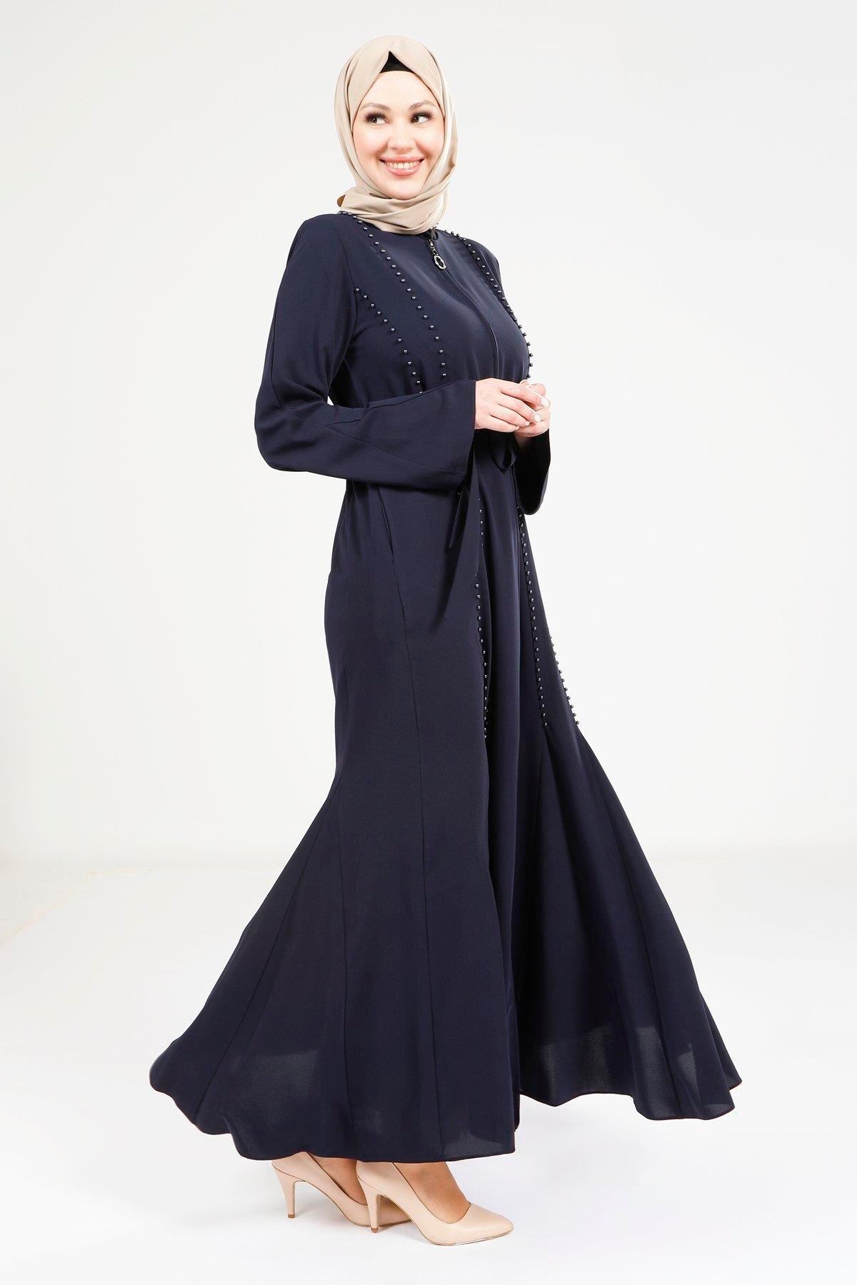 Beyza-9246 FERACE VOLANLI LACİVERT