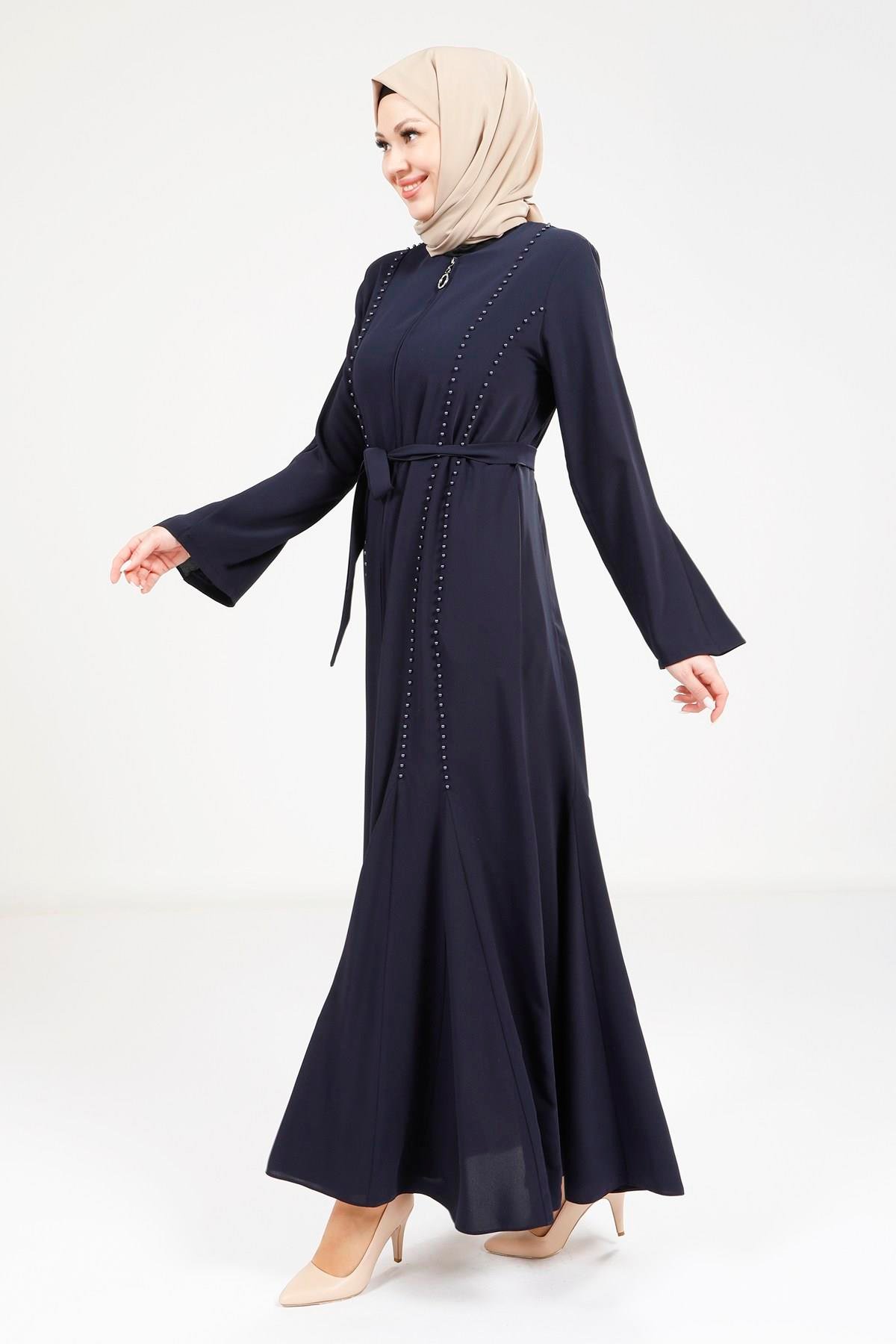 Beyza-9246 FERACE VOLANLI LACİVERT