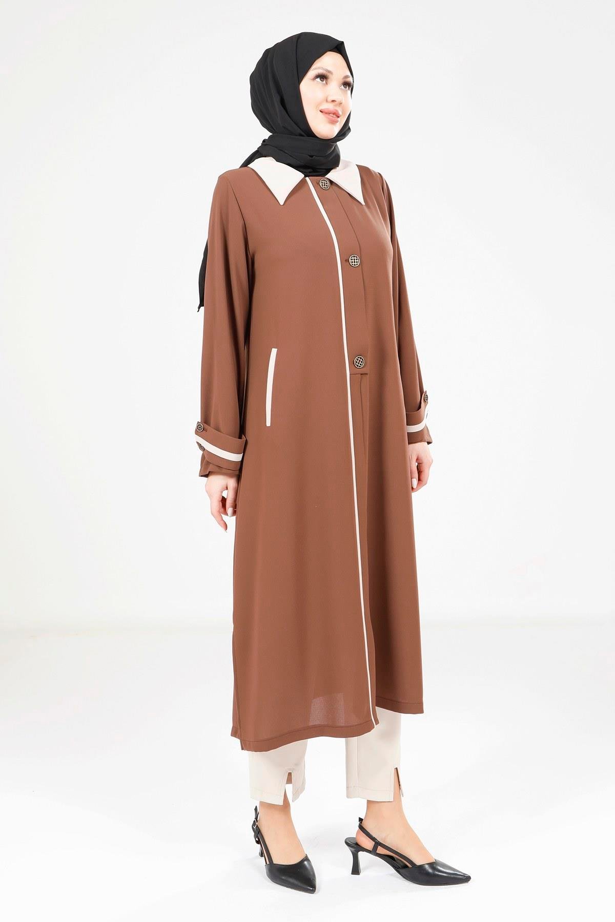 Beyza-9354 GİYÇIK CEP AKSESUARLI KAHVE