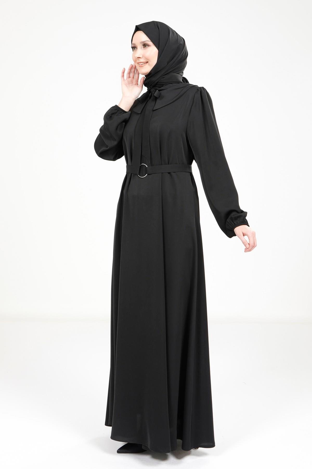 Beyza-5646 ELBİSE SİYAH