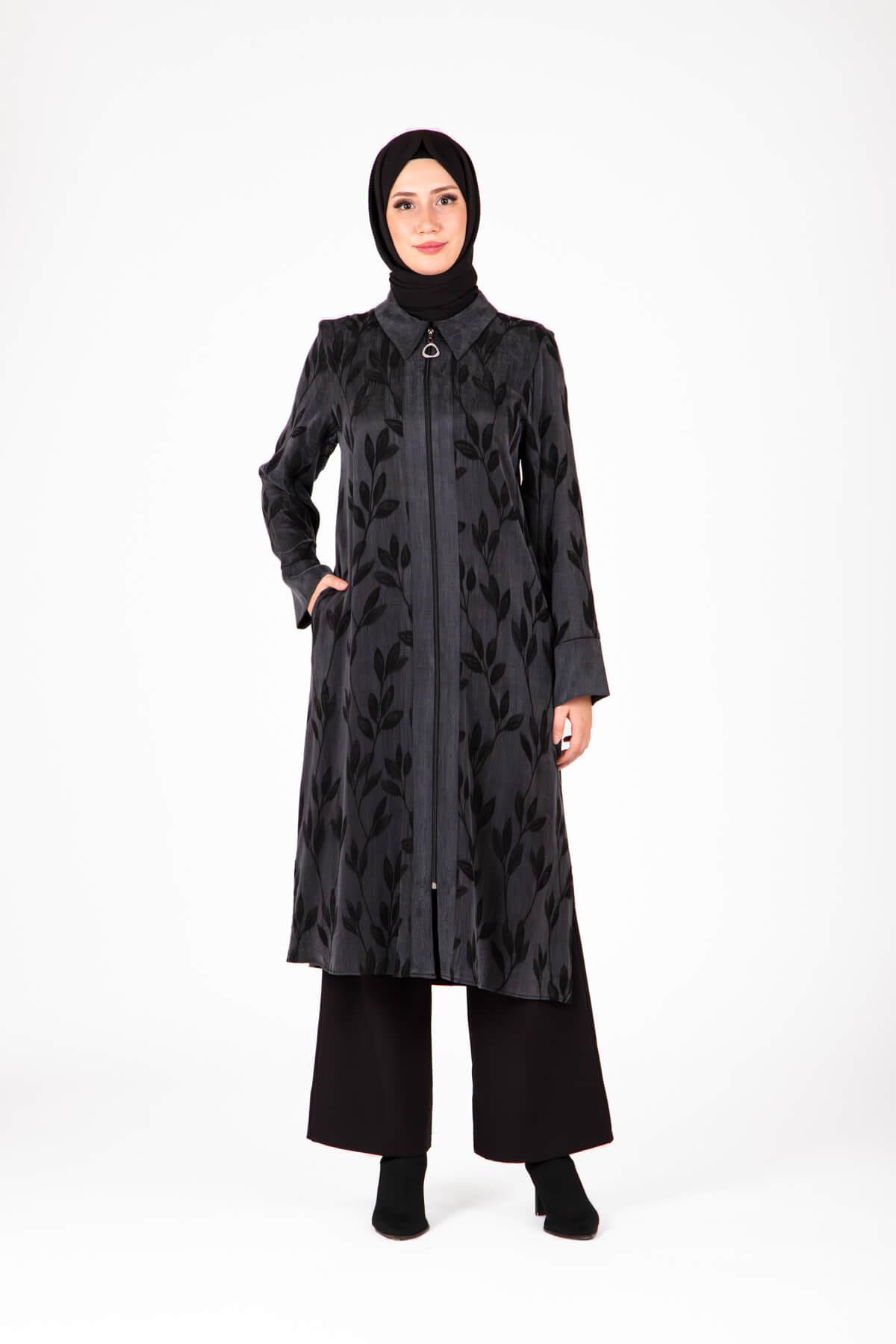 Beyza-9419 GİYÇIK QUPRA DESENLİ
 SİYAH