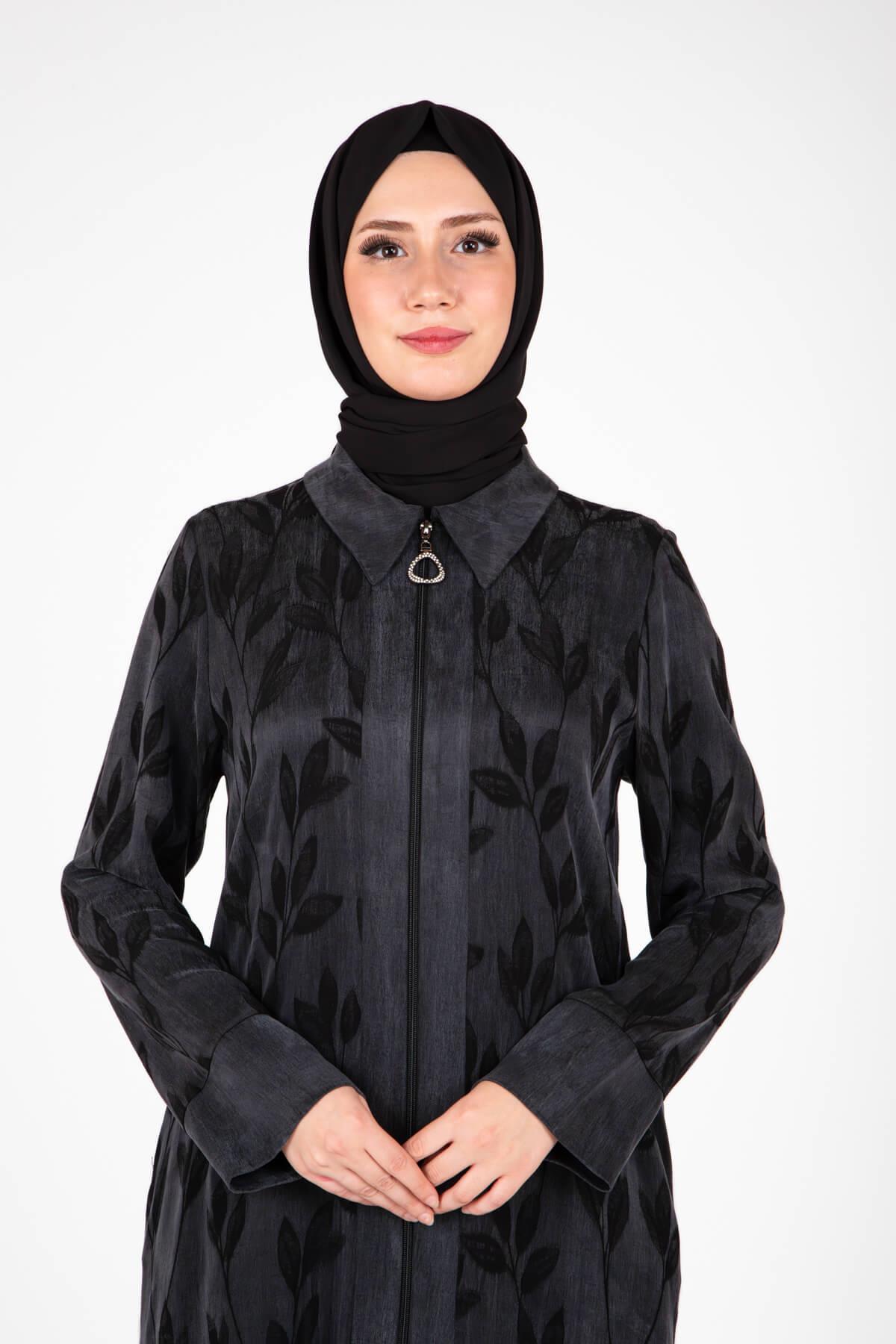 Beyza-9419 GİYÇIK QUPRA DESENLİ
 SİYAH