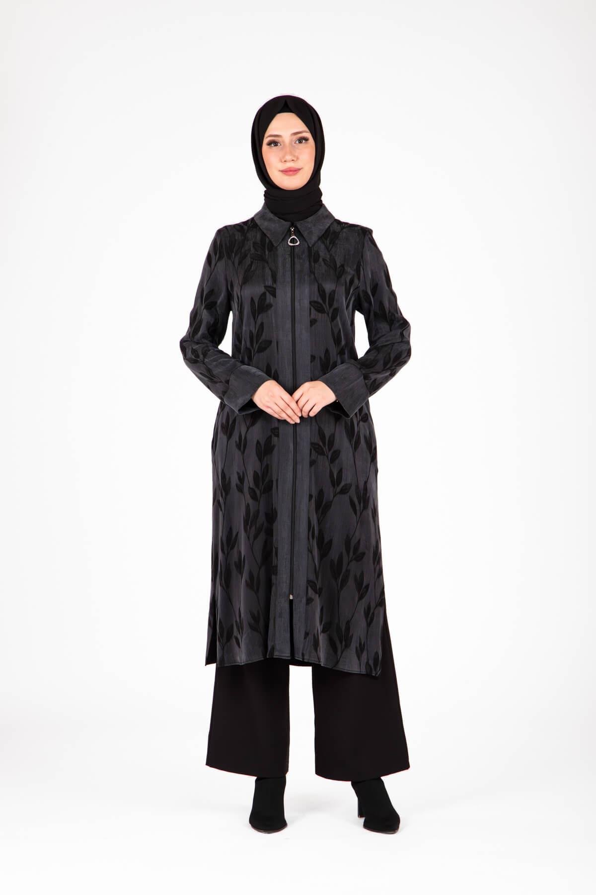 Beyza-9419 GİYÇIK QUPRA DESENLİ
 SİYAH