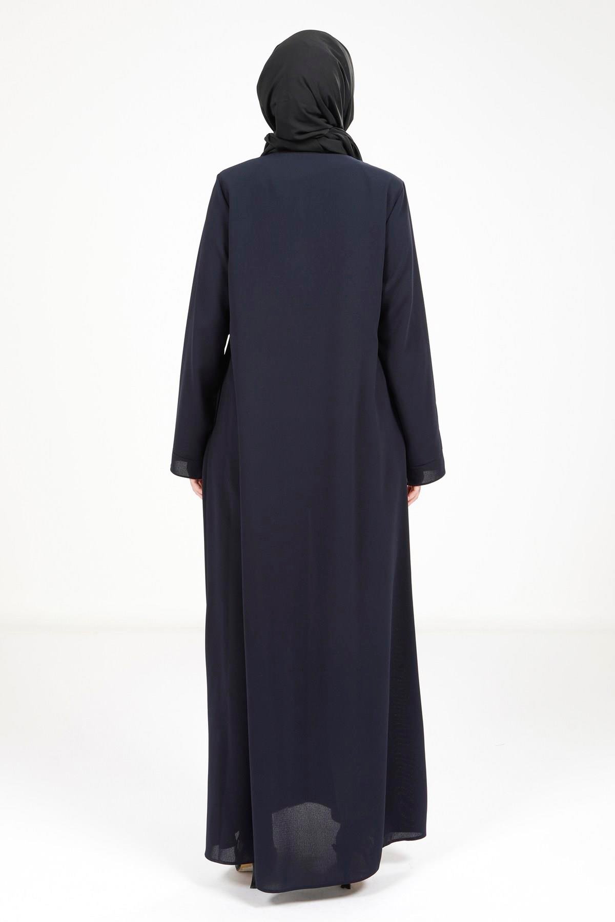 Beyza-YAPRAK FERACE LACİVERT PETEK