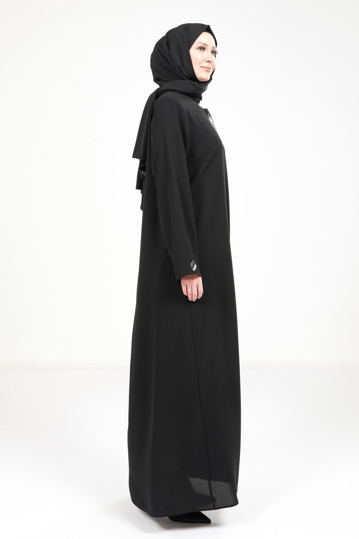 Beyza-YAPRAK FERACE SİYAH PETEK