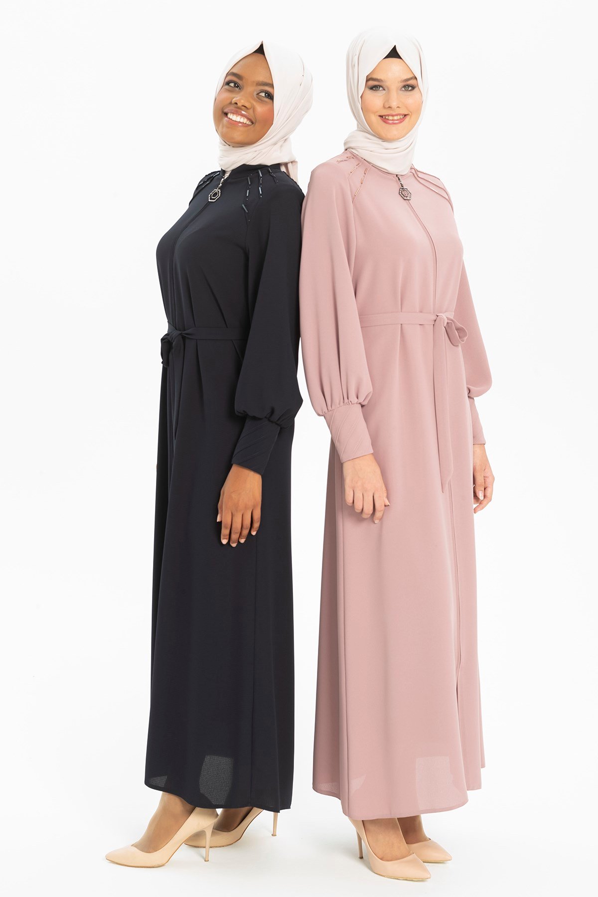 Beyza-GÜZİDE BONCUKLU FERACE PUDRA PETEK