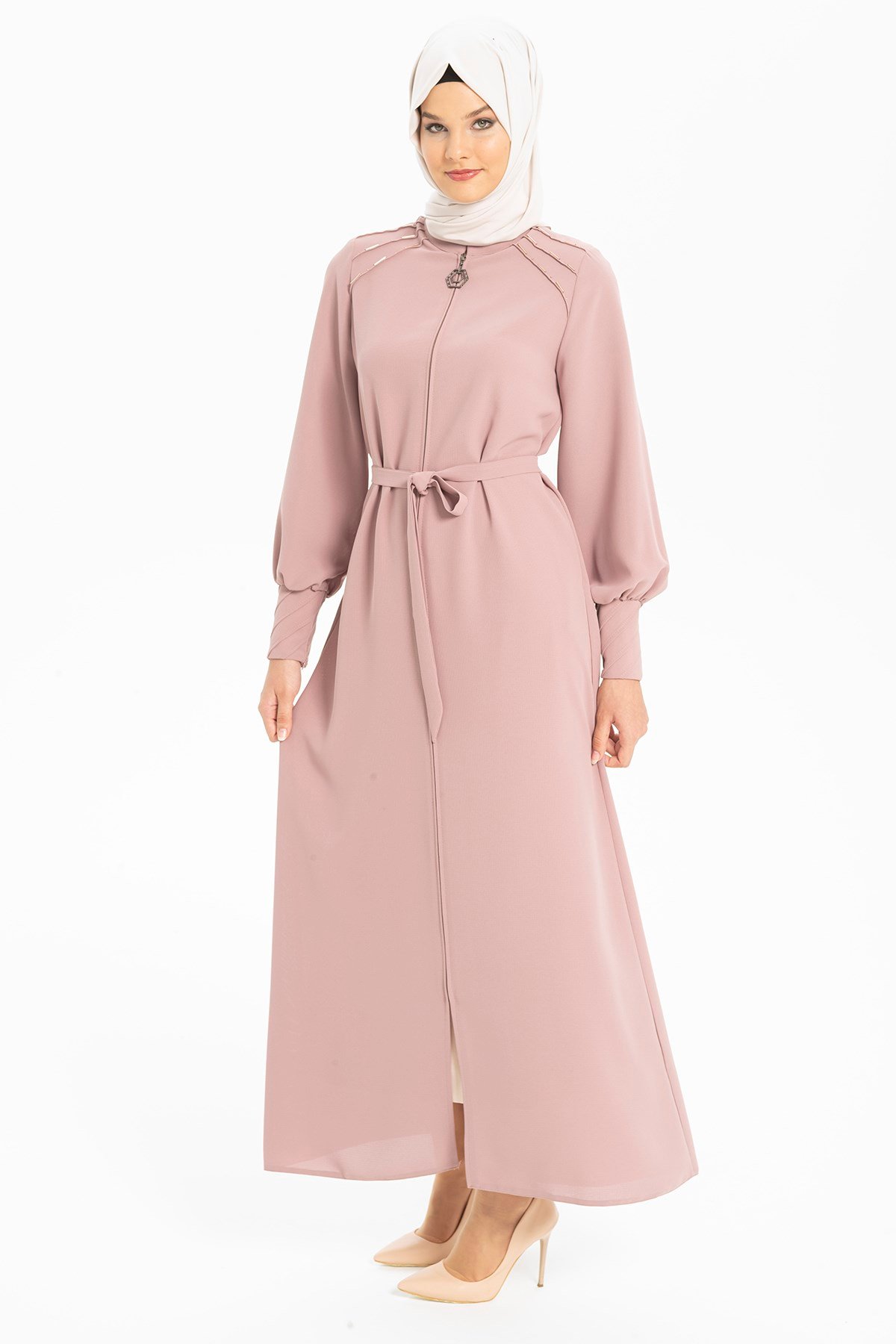 Beyza-GÜZİDE BONCUKLU FERACE PUDRA PETEK